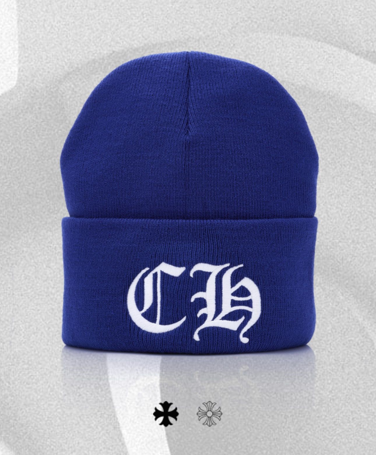 Chrome Hearts Chrome Hearts Blue CH Beanie Size ONE SIZE - 4 Thumbnail