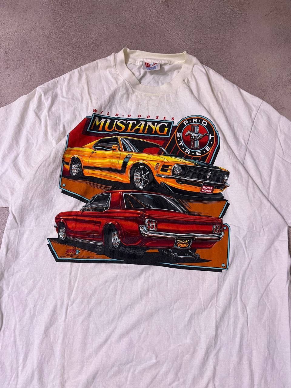 Formula 1 × Mustang Mustang 90s Hanes vintage rugby t shirt jersey Size US XL / EU 56 / 4 - 4 Thumbnail