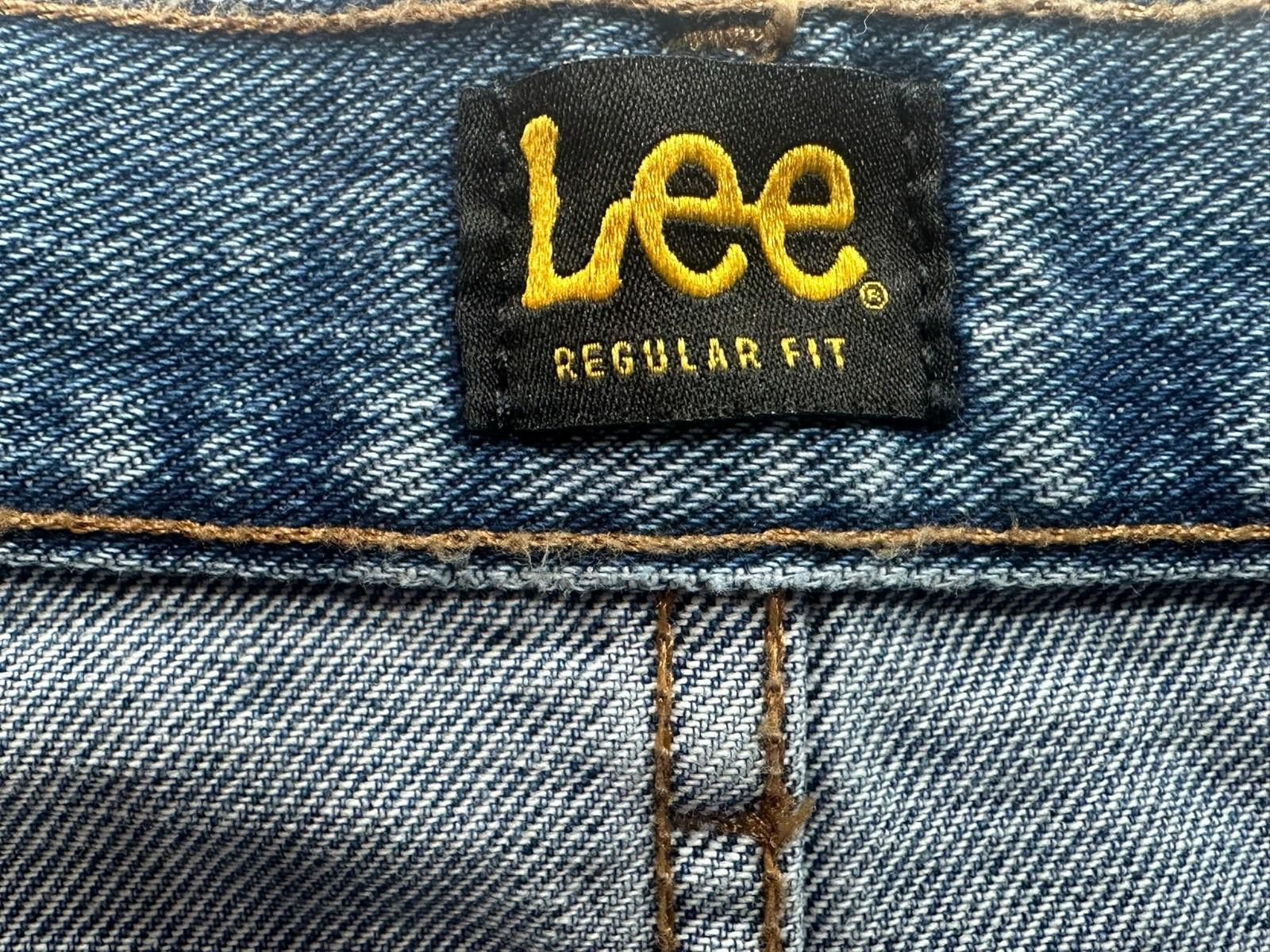 Lee Lee Regular Fit Straight Leg Denim Jeans Blue Mens 48/30 Size US 44 / EU 60 - 7 Thumbnail