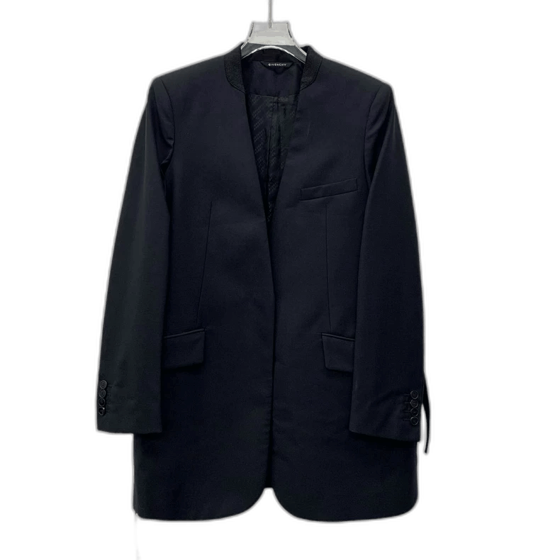 Givenchy Givenchy Givenchy Black Wool Long Sleeve Blazer -2507 Size XS / US 0-2 / IT 36-38 - 1 Thumbnail