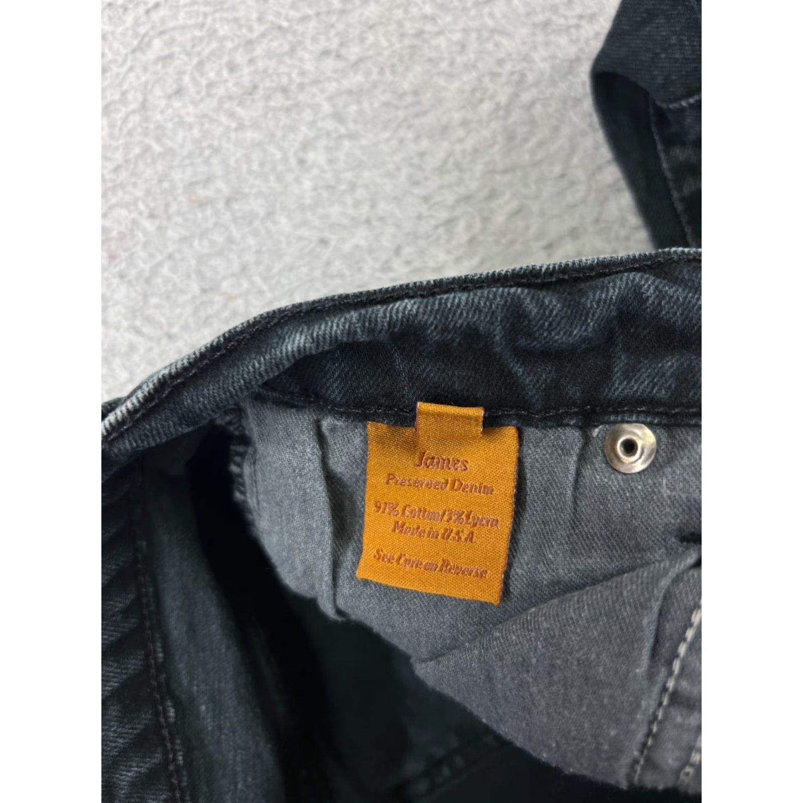 Vintage VINTAGE James Jeans Women Jeans Flared 27 Black Cotton Denim 31.5in Inseam Low Rise 26in Waist 5-Pocket Mens? Size 27" / US 4 / IT 40 - 4 Thumbnail