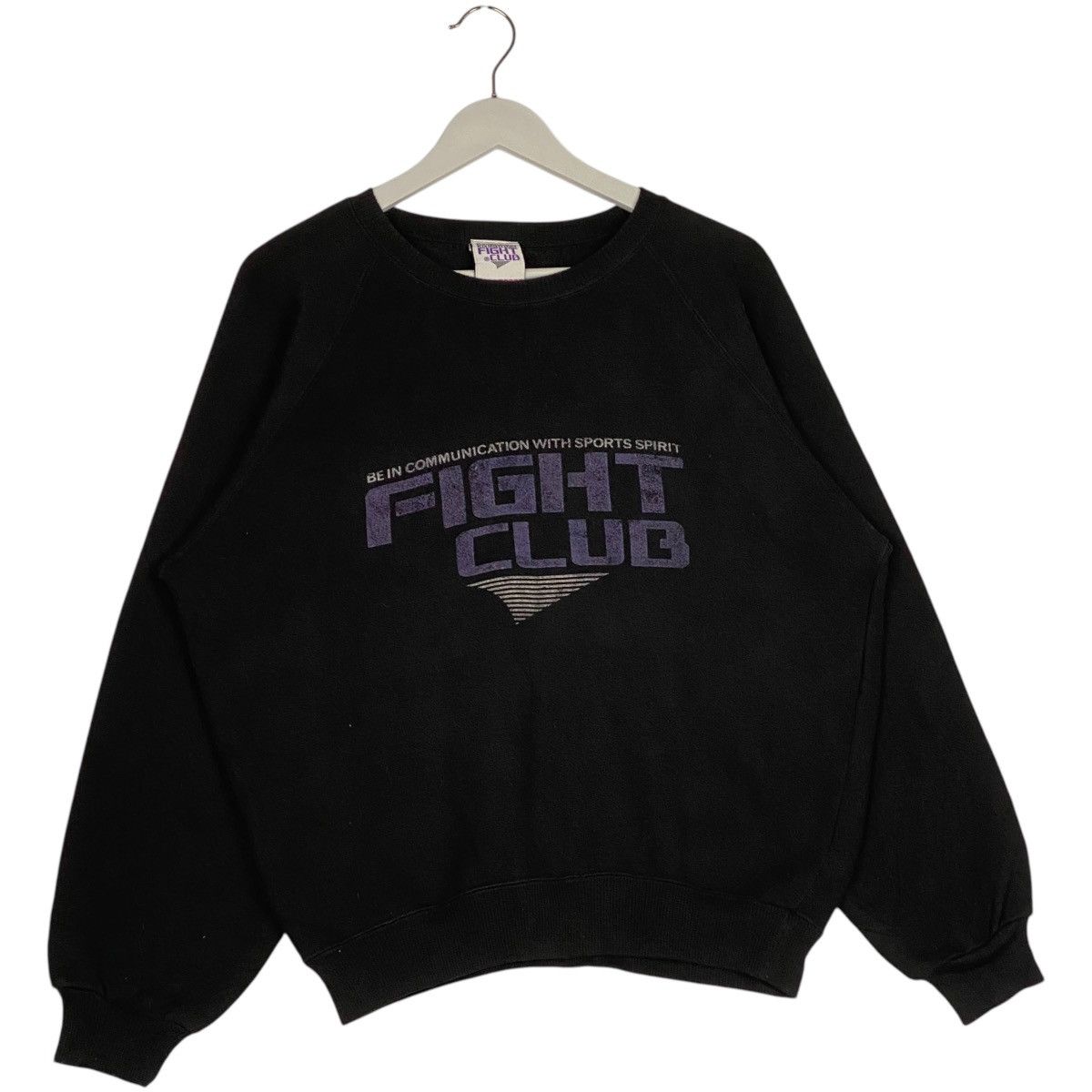Designer × Vintage Vintage Fight Club Printed Crewneck Sweatshirt Black Size US M / EU 48-50 / 2 - 2 Thumbnail