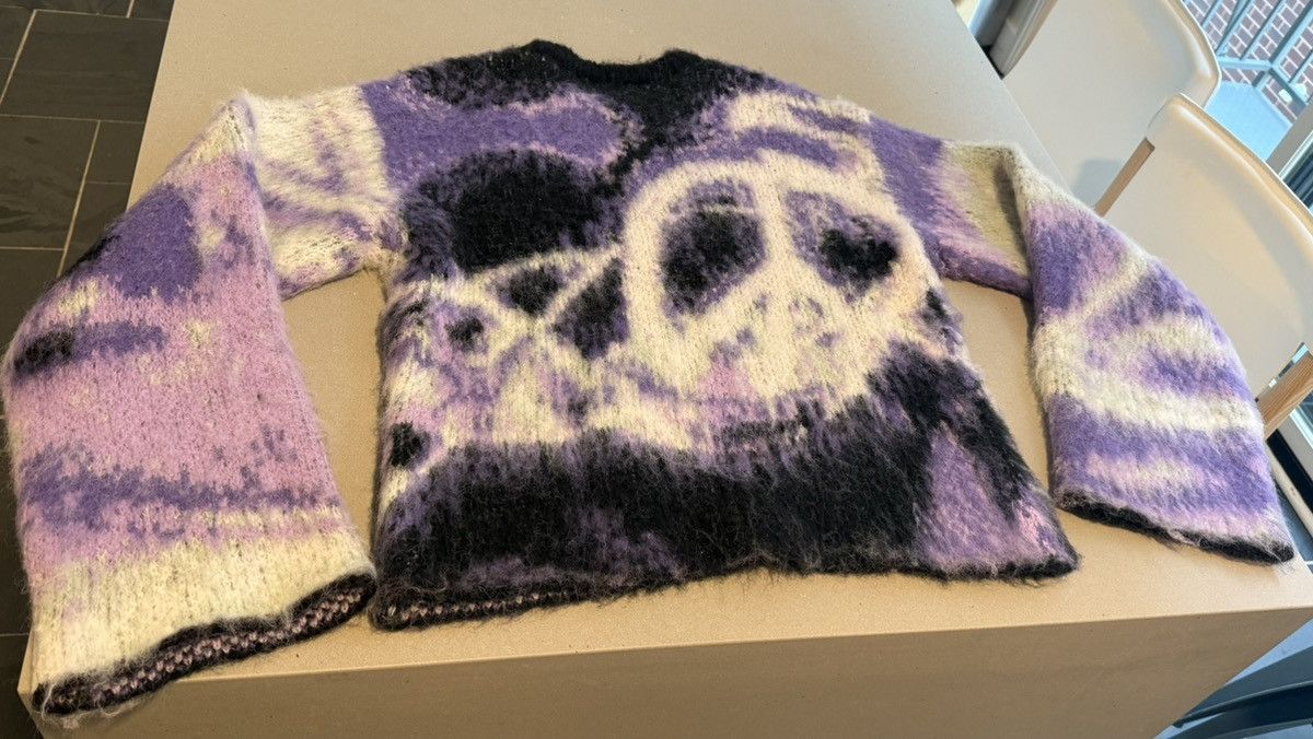 Other mind at war purple peace mohair sweater Size US M / EU 48-50 / 2 - 4 Thumbnail