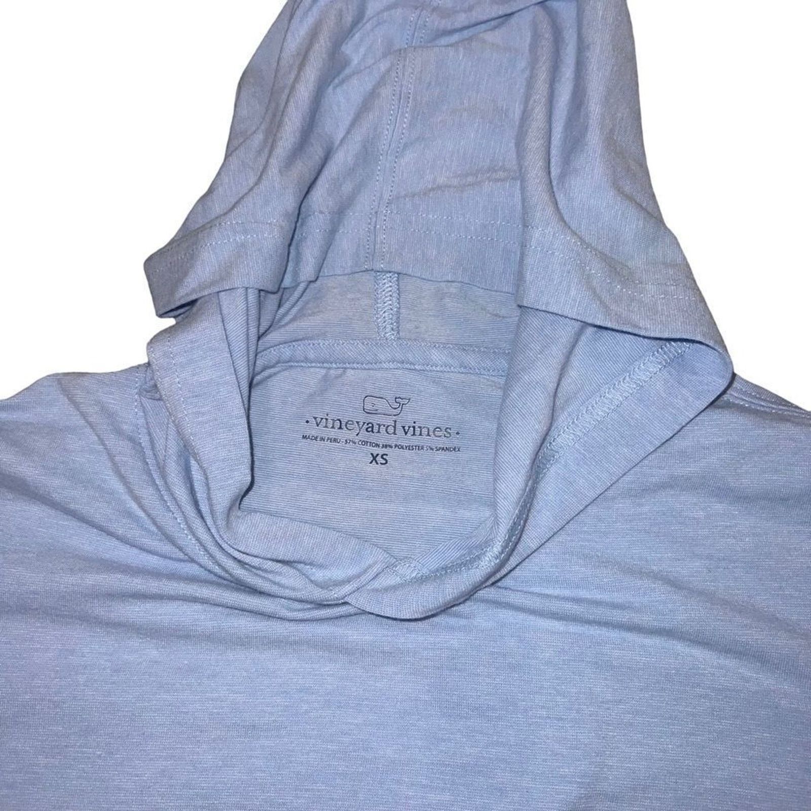 Vineyard Vines Vineyard Vines Womens Hooded Long Sleeve T-Shirt Blue XS Size XS / US 0-2 / IT 36-38 - 5 Thumbnail
