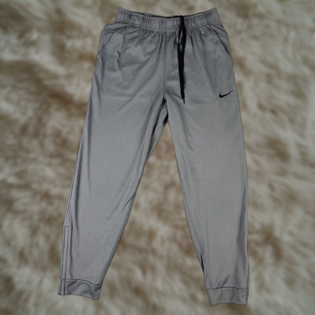 Nike Nike Pants Mens Small Gray Lightweight Ankle Zip Sweatpants Sweatpants Regular Pockets Modern Sports 90s? Size US 29 - 1 Thumbnail