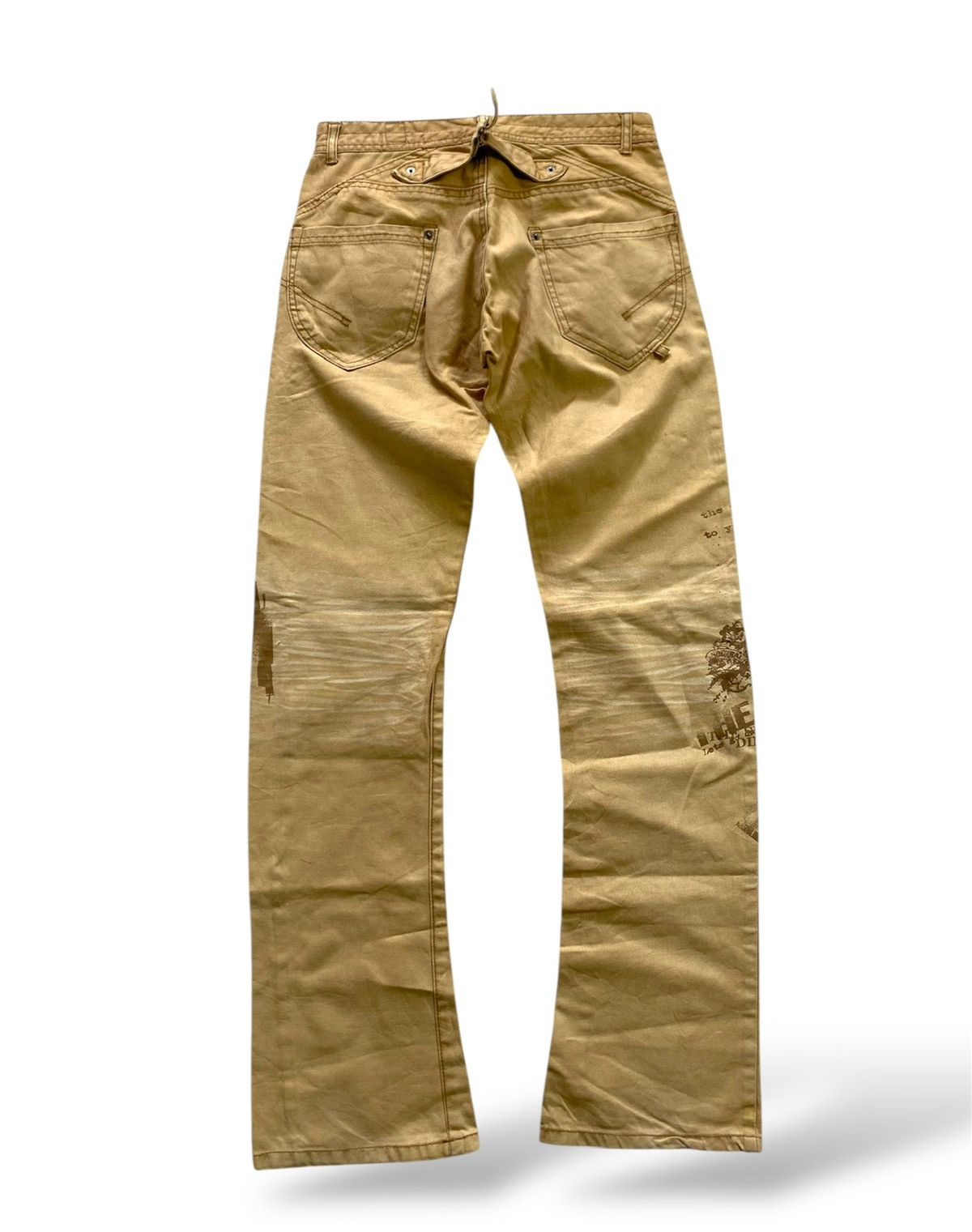 semanticdesign Japanes Semantic Design Poem Washed Flared Jeans Size US 29 - 2 Thumbnail
