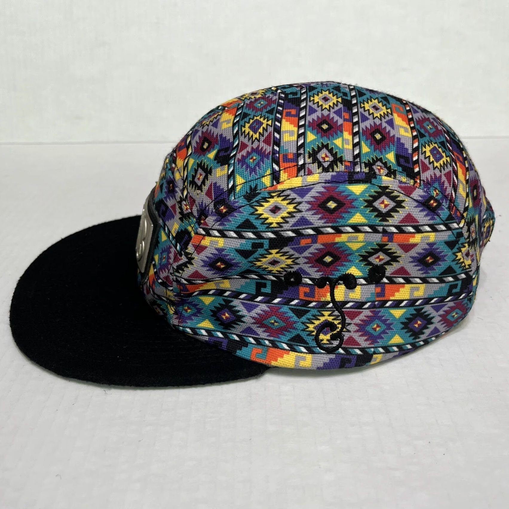 Vintage VINTAGE Grassroots Hat Cap 5 Panel Snap Back Aztec FAB 420 Marissa Favazza Grassroots California Hat Size ONE SIZE - 4 Thumbnail