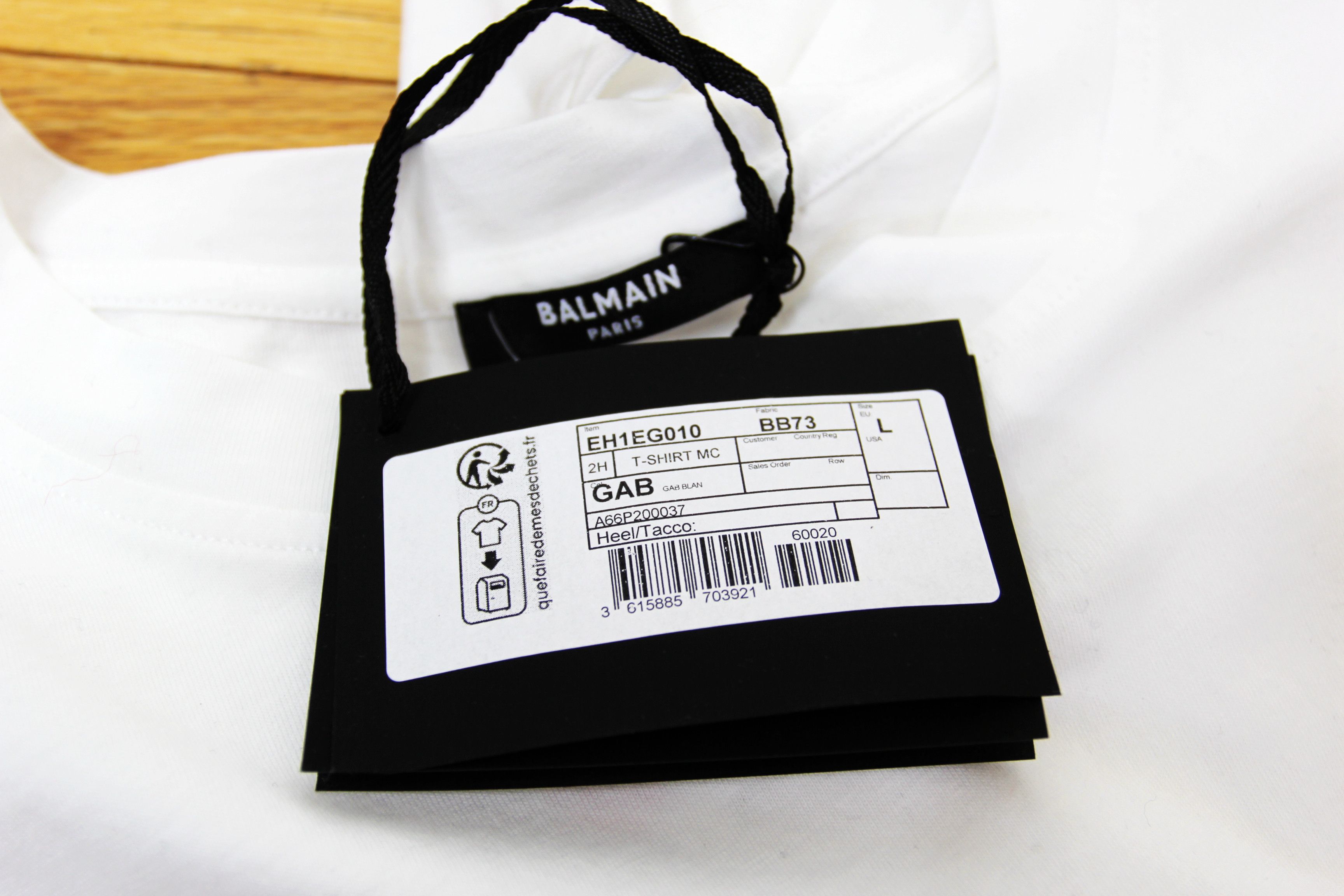 Balmain BNWT AW25 BALMAIN BIG LOGO WHITE TSHIRT L Size US L / EU 52-54 / 3 - 8 Thumbnail