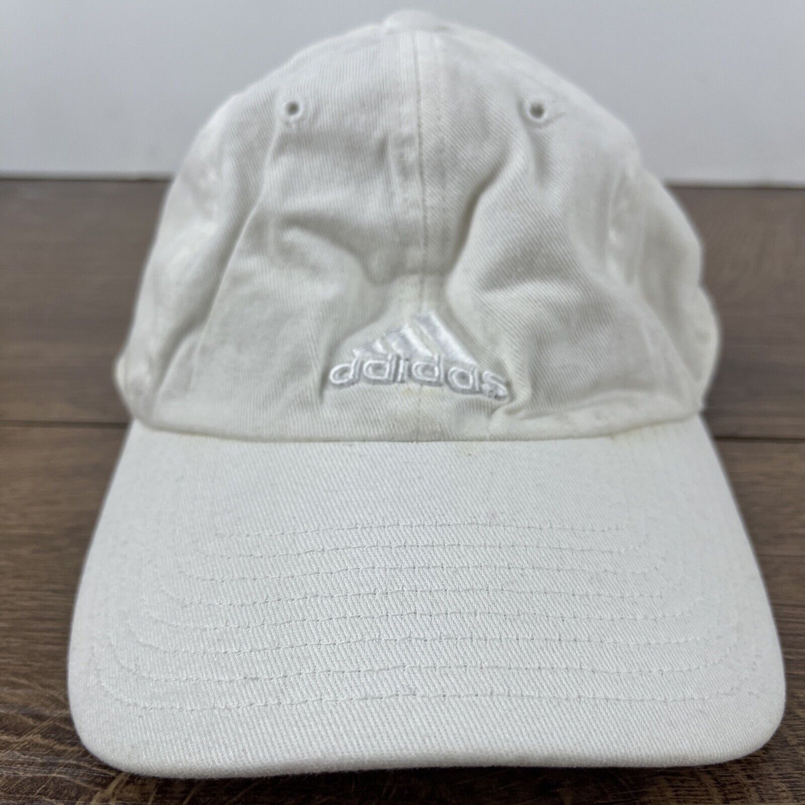 Adidas Adidas White Hat Adidas Athletic Running Hat Adjustable Adul Size ONE SIZE - 2 Thumbnail