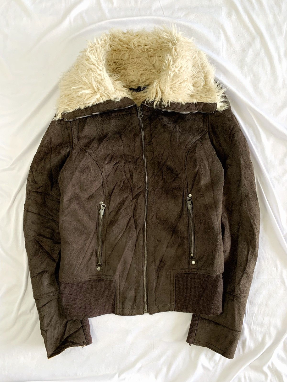 14th Addiction suede faux fur kmrii ifsx lgb vkei style japan jacket Size US XS / EU 42 / 0 - 4 Thumbnail