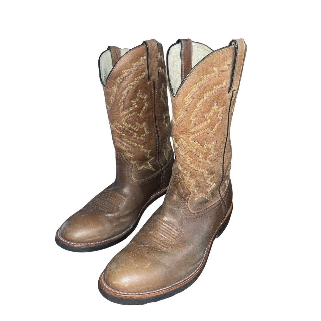 Durango Leather Western Cowboy Two Toned Boots Rebel Rodeo Rancher Size US 10 / EU 43 - 1 Thumbnail