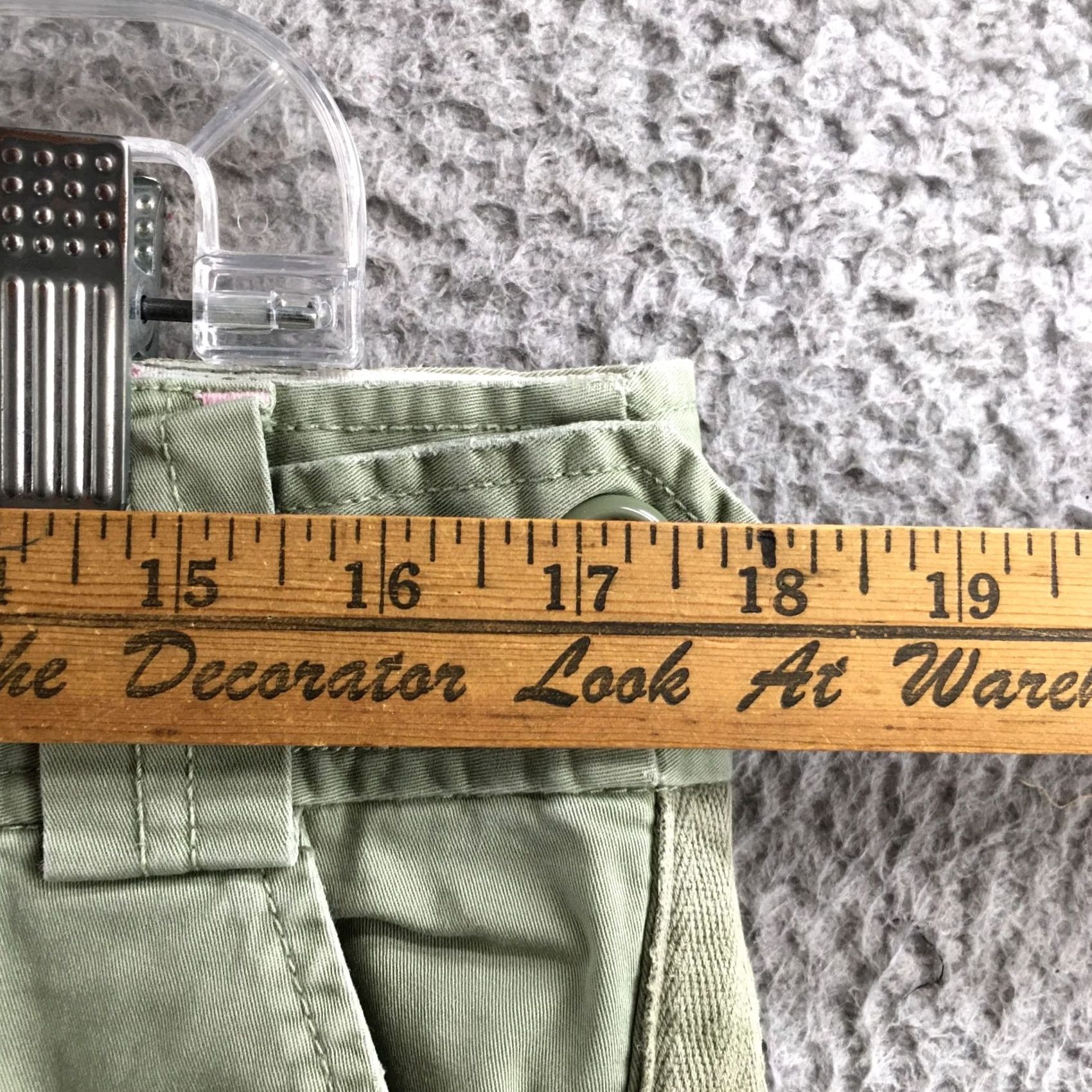 American Eagle Outfitters American Eagle Outfitters Crop Pants Womens 10 Green Stretch Zip Fly Casual Size 32" / US 10 / IT 46 - 6 Thumbnail