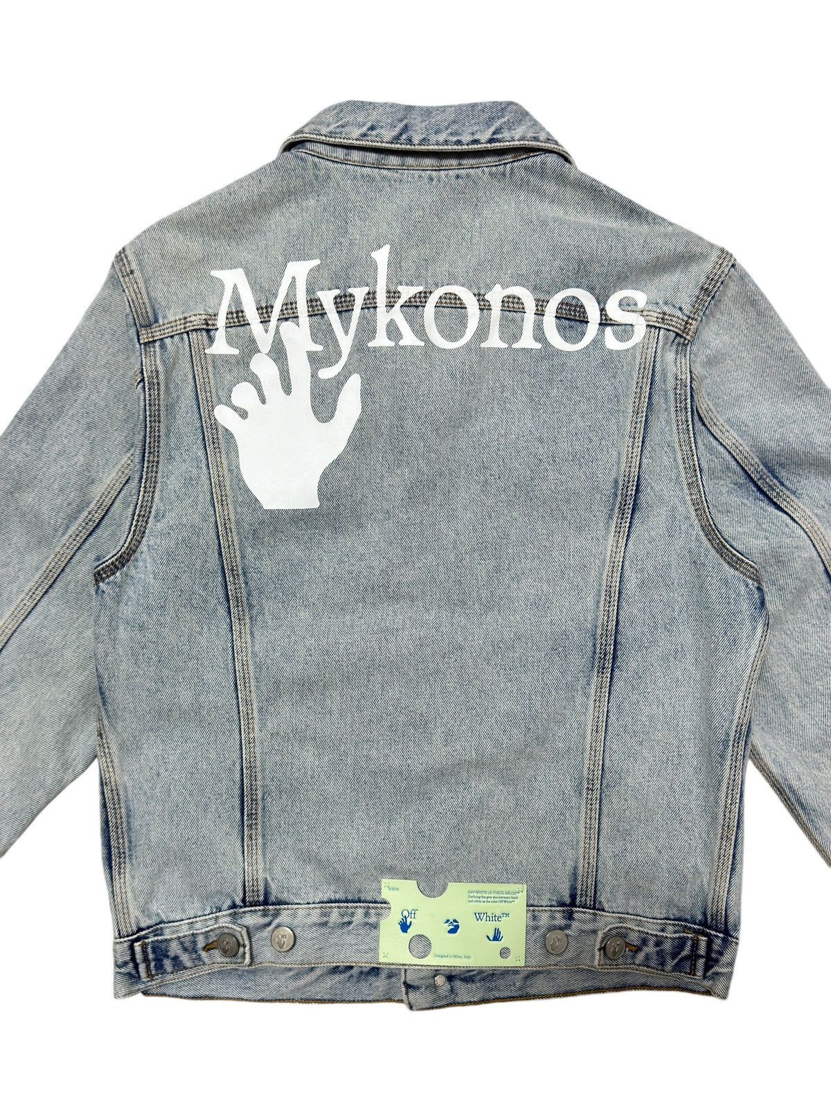 Off-White 1 of 10 Mykonos Exclusive Off White Denim Jacket Size US XS / EU 42 / 0 - 4 Thumbnail