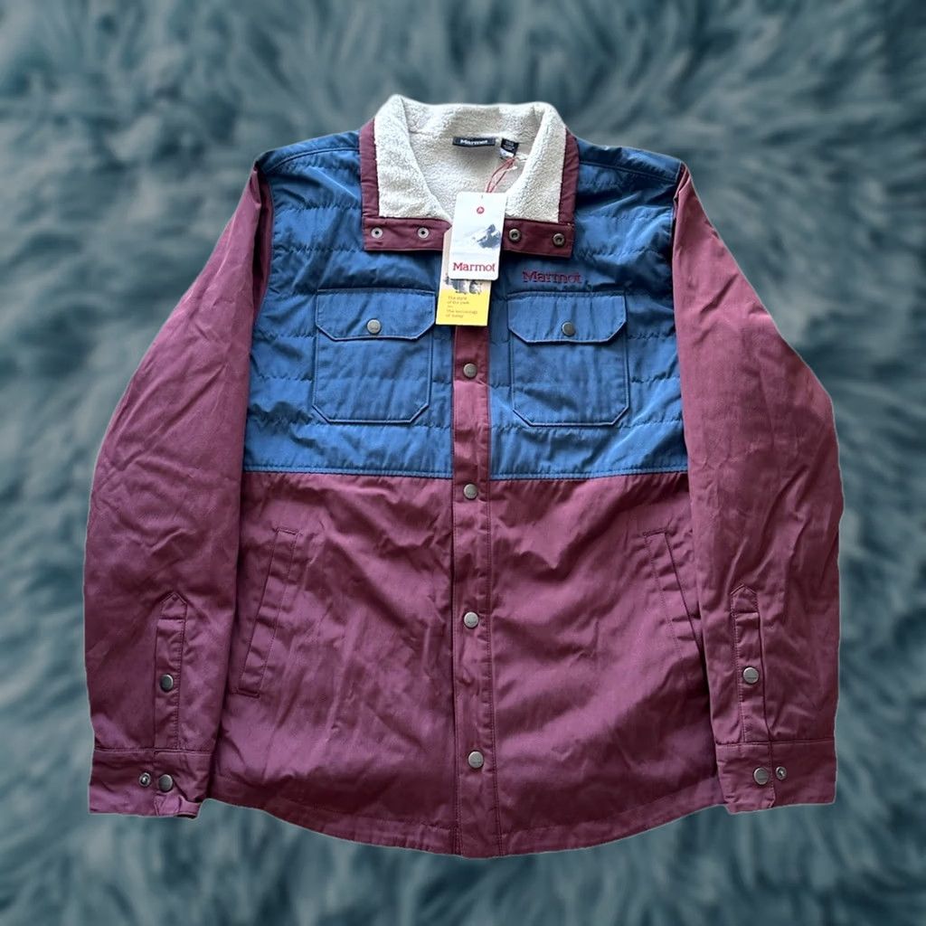 Marmot Marmot Weslo Fleece Line Outdoor Jacket Maroon/Navy Men’s L NWT Jacket Size US L / EU 52-54 / 3 - 1 Thumbnail