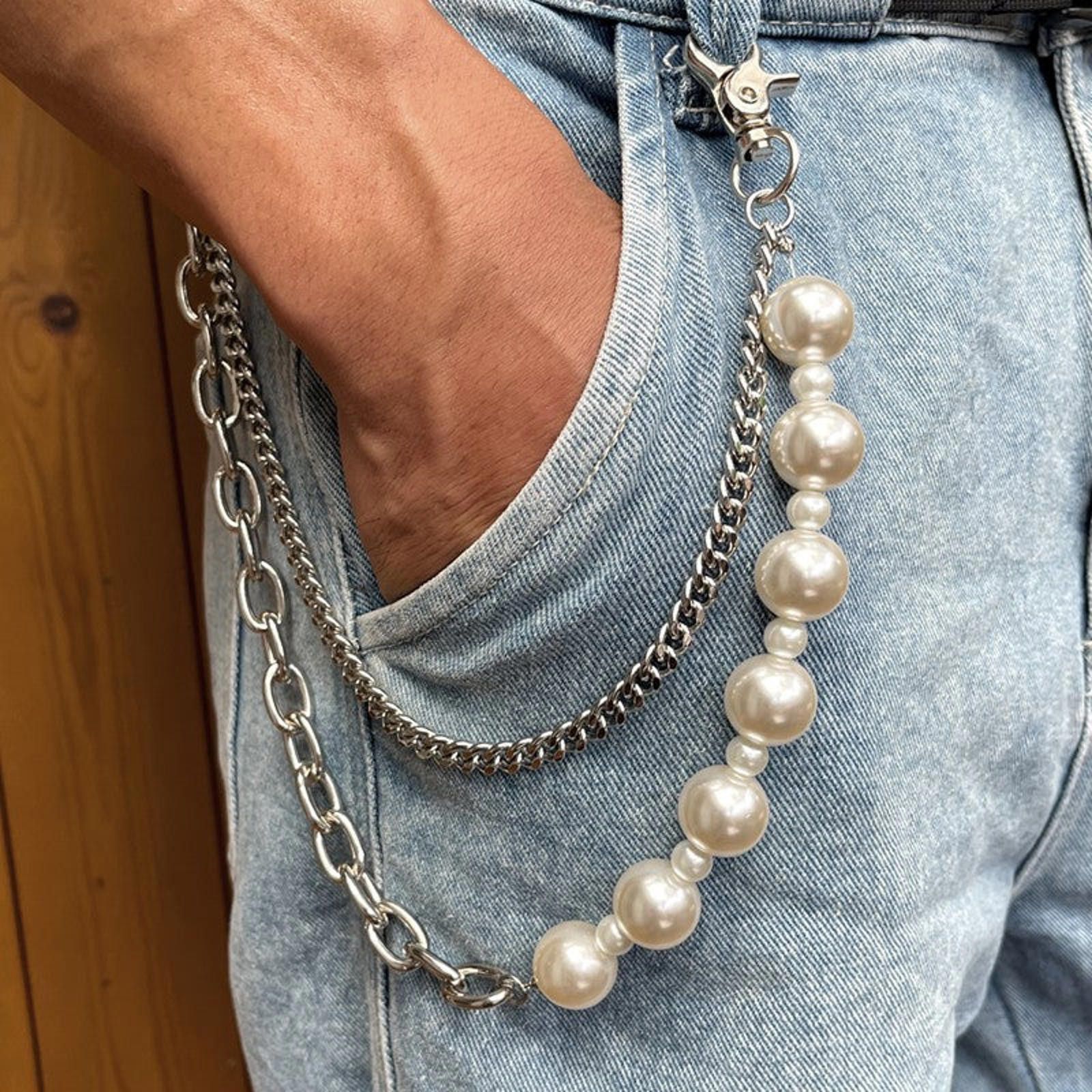 Vintage Pearl Street Wallet Chain, Pants Chain Size ONE SIZE - 3 Thumbnail