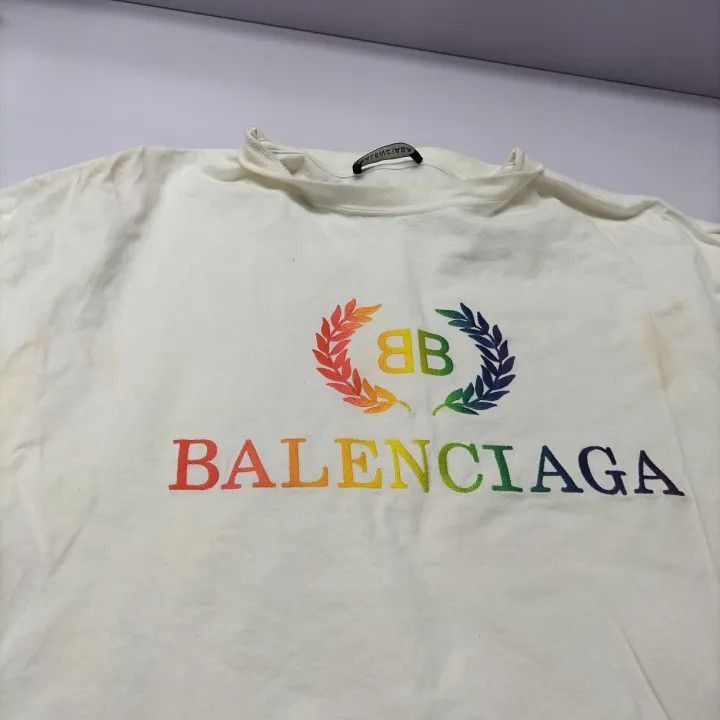 Balenciaga Balenciaga Balenciaga Colorful Logo Print TShirt -2507 Size US S / EU 44-46 / 1 - 4 Thumbnail