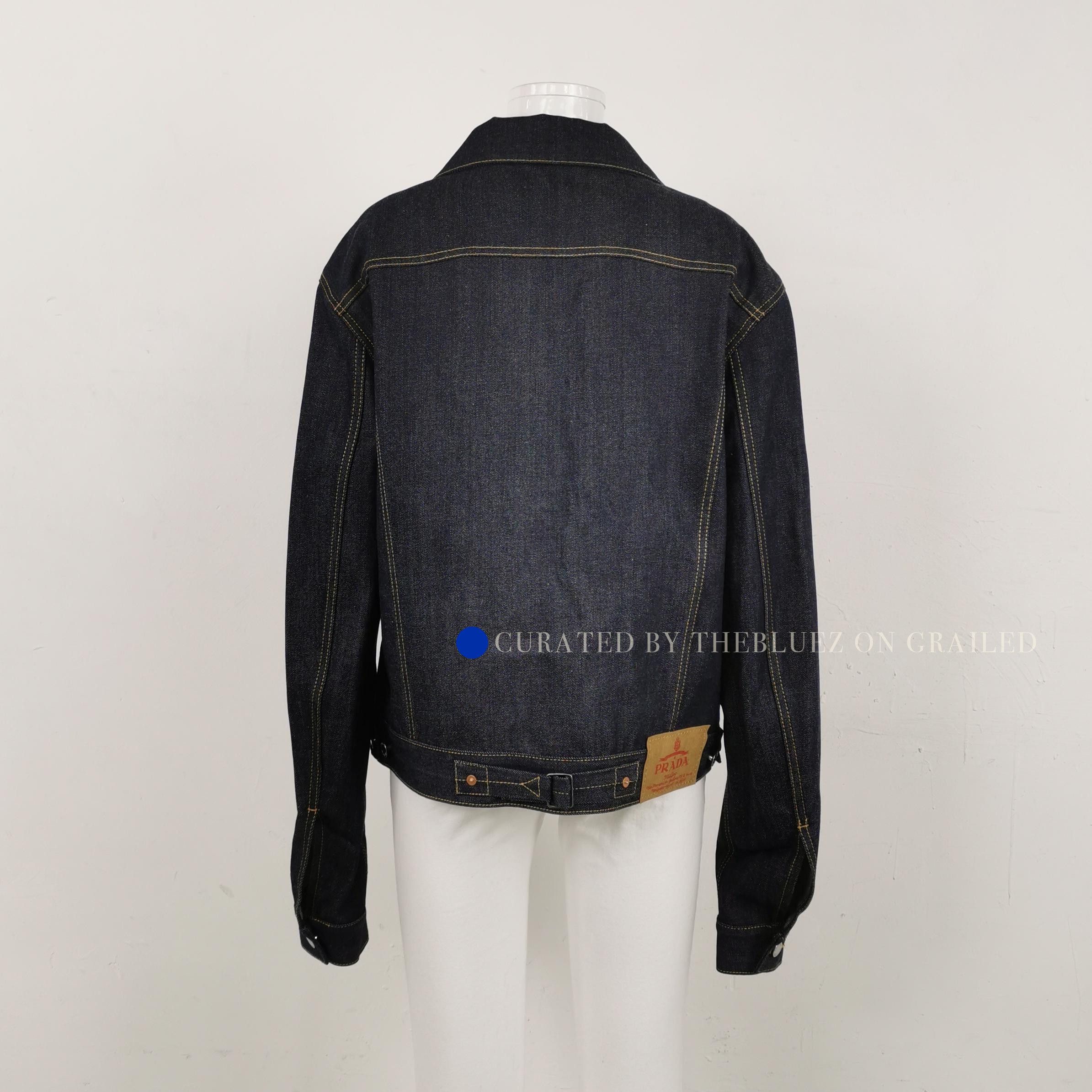 Prada Stylish Blue Denim Jacket Size M Size US M / EU 48-50 / 2 - 1 Thumbnail