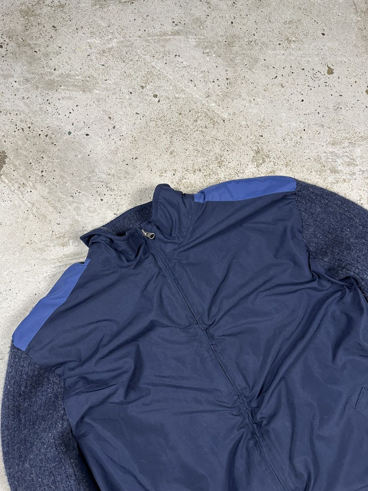 Burberry Vintage Y2K Burberry Golf Navy Track Jacket Wool Lining Size US XL / EU 56 / 4 - 5 Thumbnail