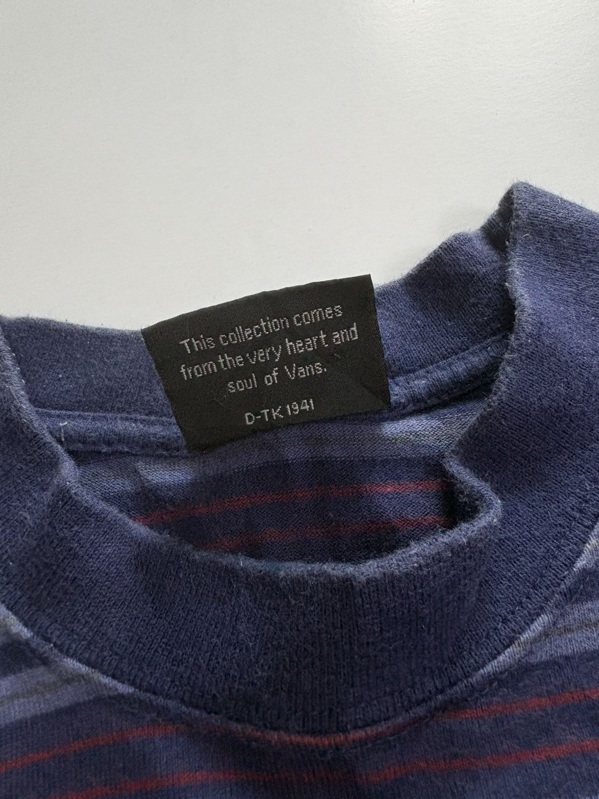 Vans Vintage Vans Striped Tshirt Skateboard Size US L / EU 52-54 / 3 - 5 Thumbnail