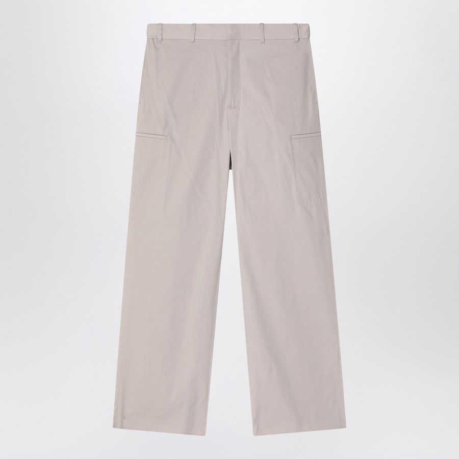 Fendi o1d2blof0226 Cotton Blend Trousers in Stone Grey Size US 30 / EU 46 - 1 Thumbnail