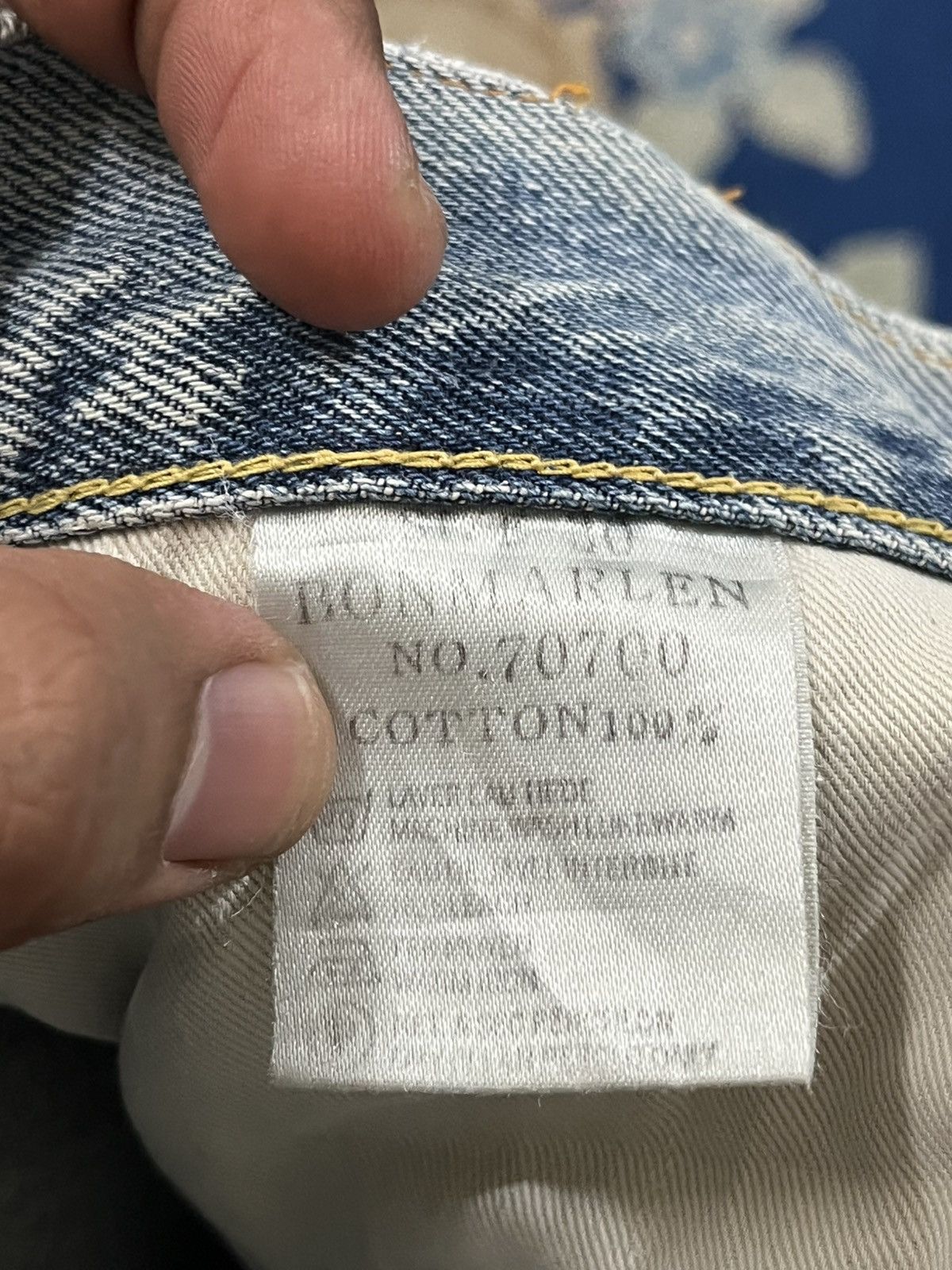 Japanese Brand Vintage Japanese Brand Selvedge Distressed Denim Size US 29 - 9 Thumbnail