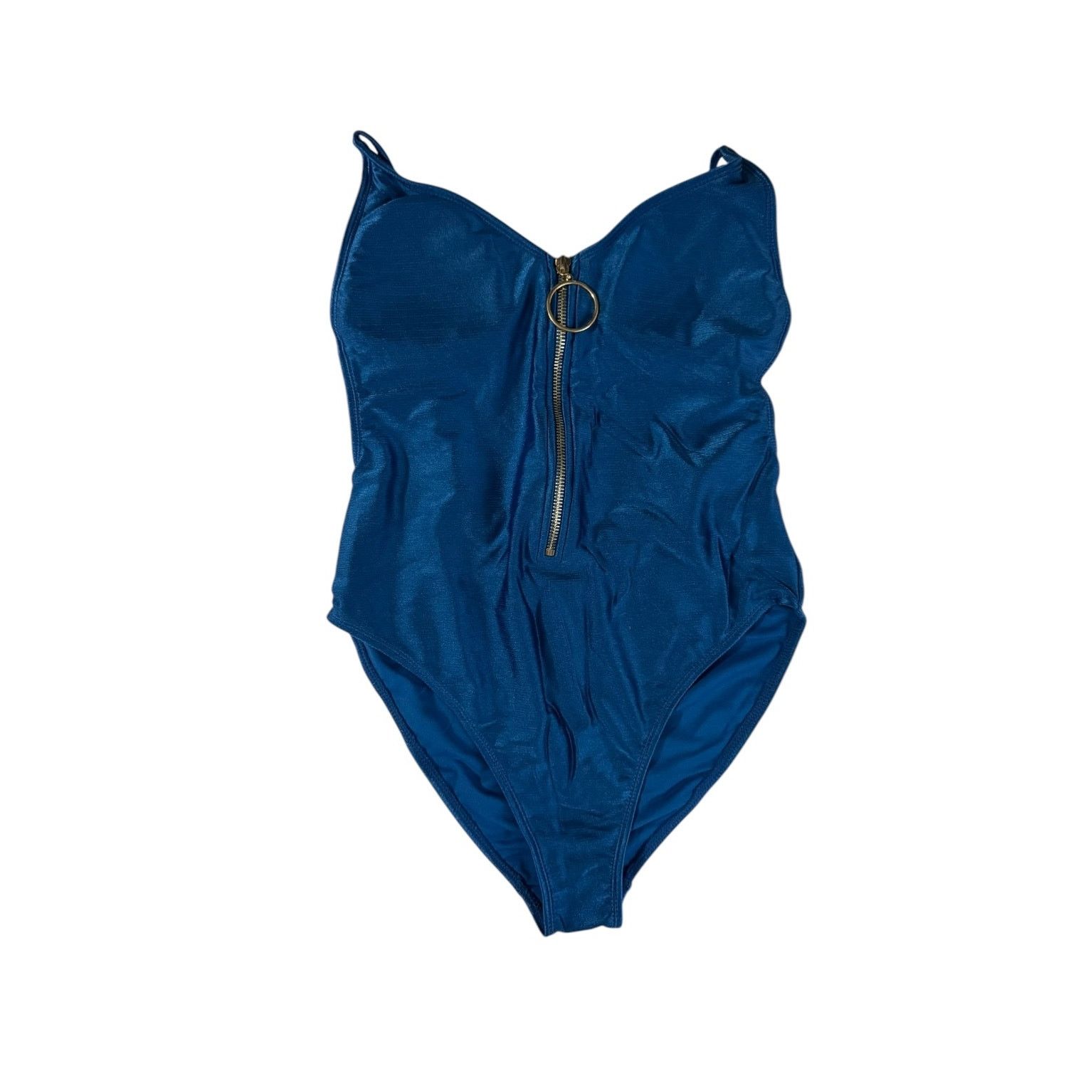 Other No Boundaries One Piece Shimmering Blue Swimsuit M 7/9 Size ONE SIZE - 1 Thumbnail