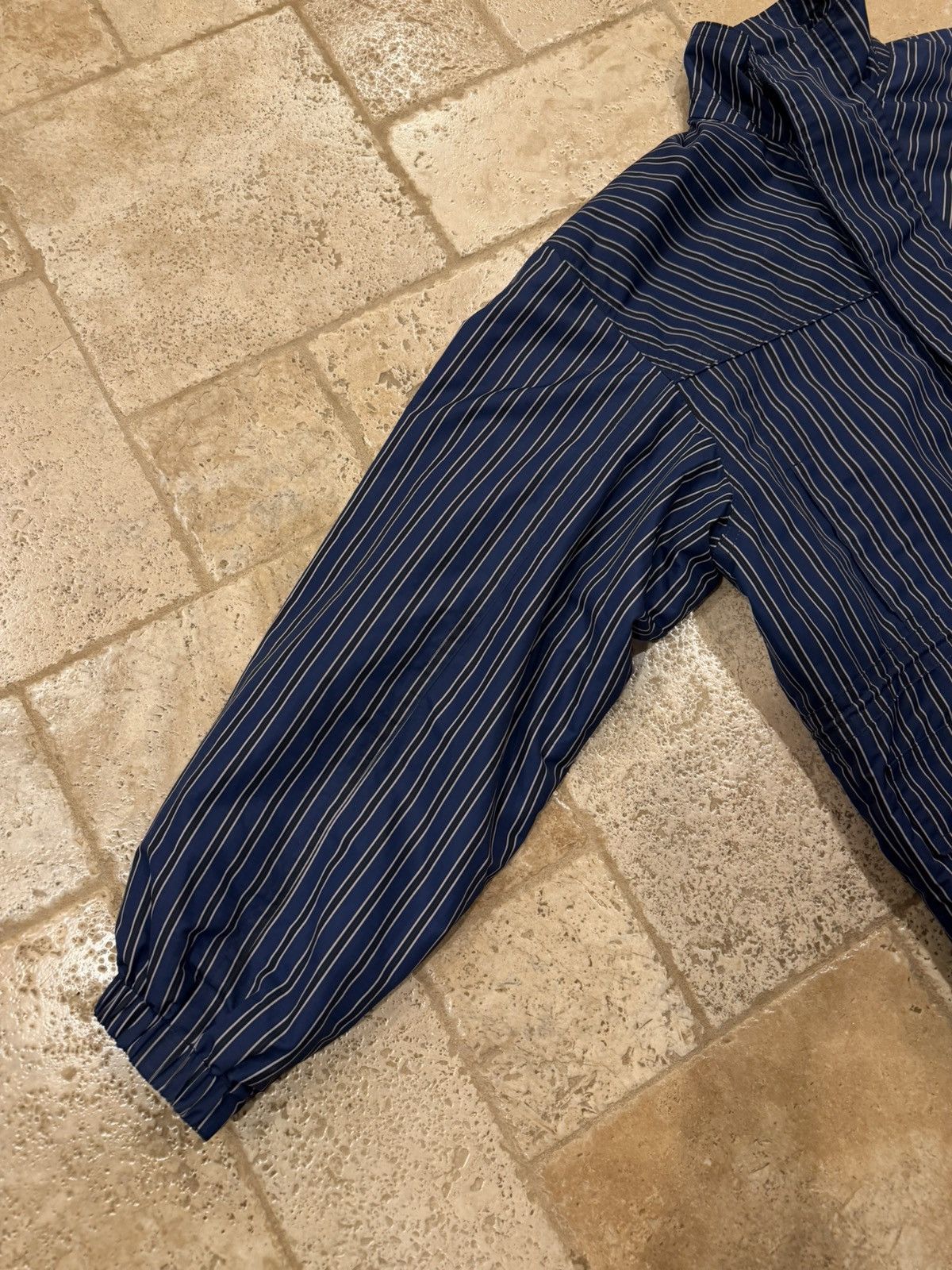 Balenciaga Balenciaga Ripstop Oversized Blue Striped 2020 Parka Jacket Size US S / EU 44-46 / 1 - 6 Thumbnail
