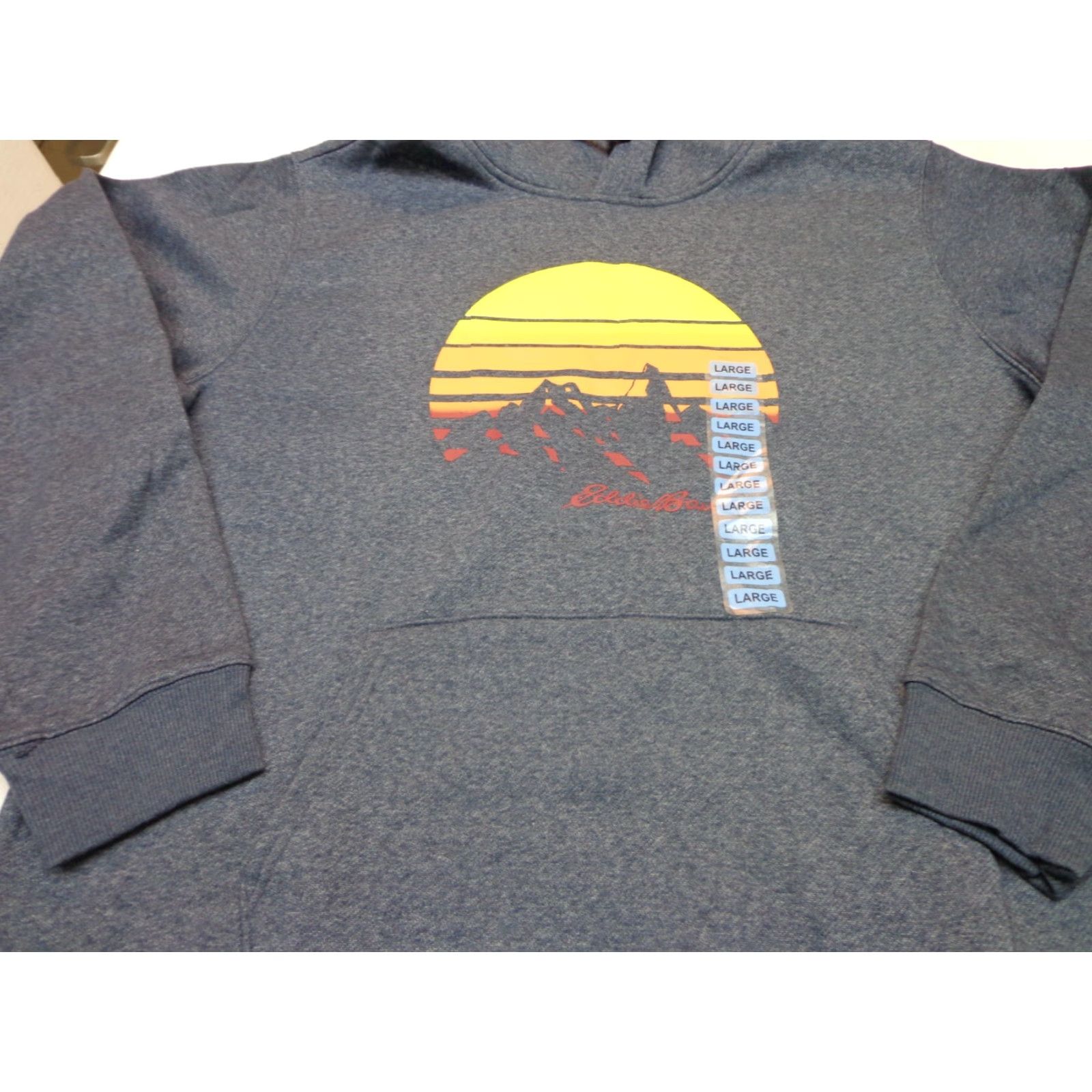 Eddie Bauer VINTAGE Eddie Bauer Hoodie Shirt Mens L Blue Heather Navy NEW Size US L / EU 52-54 / 3 - 2 Thumbnail