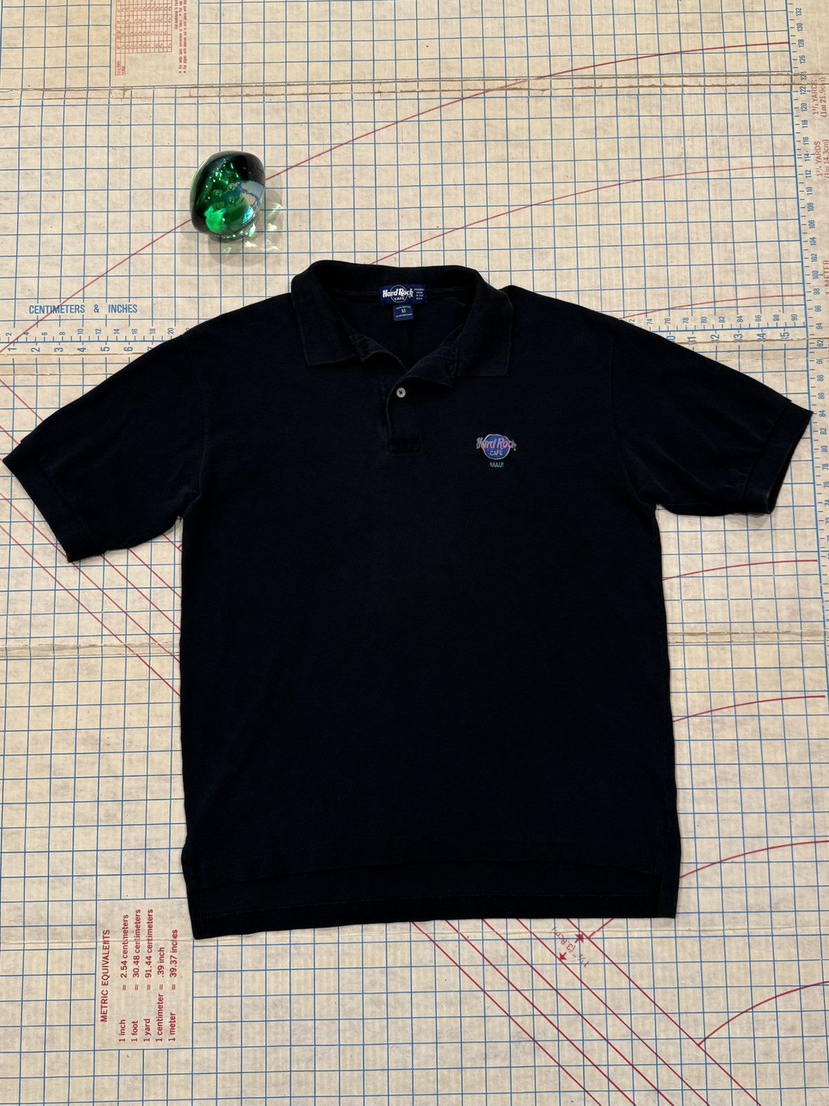 Hard Rock Cafe Vintage Hard Rock Cafe Maui Polo Shirt Mens Medium Black Size US M / EU 48-50 / 2 - 2 Thumbnail