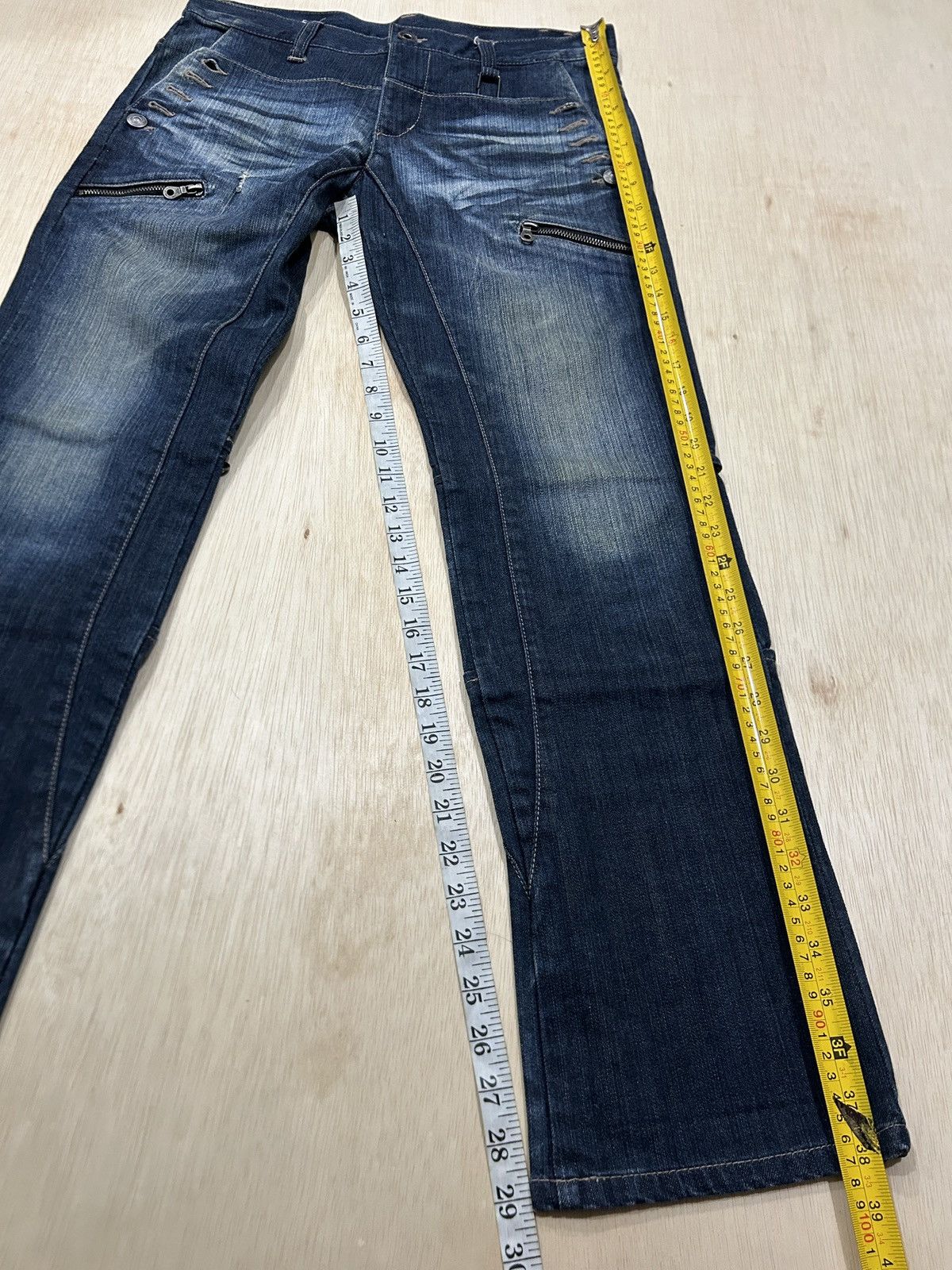 PPFM Vintage PPFM Japan Seditionaries Multi Zipper Jeans Size US 33 - 15 Thumbnail