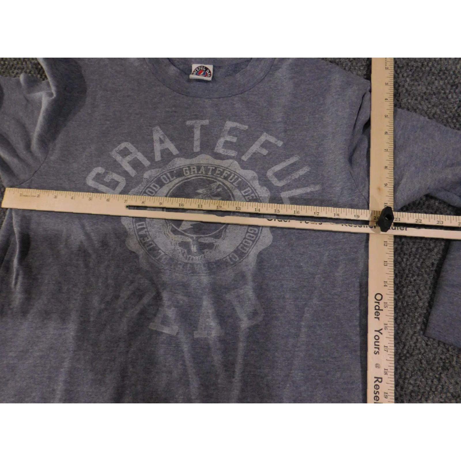 Logo 7 Grateful Dead Sweater Mens L Gray Crewneck Pullover Band Logo Graphic 2010s Mens Vintage? Size US L / EU 52-54 / 3 - 6 Thumbnail