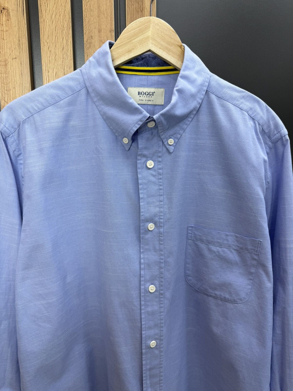 Boggi Boggi Milano Light Blue Cotton Shirt Button Down Size XL Size US XL / EU 56 / 4 - 2 Thumbnail
