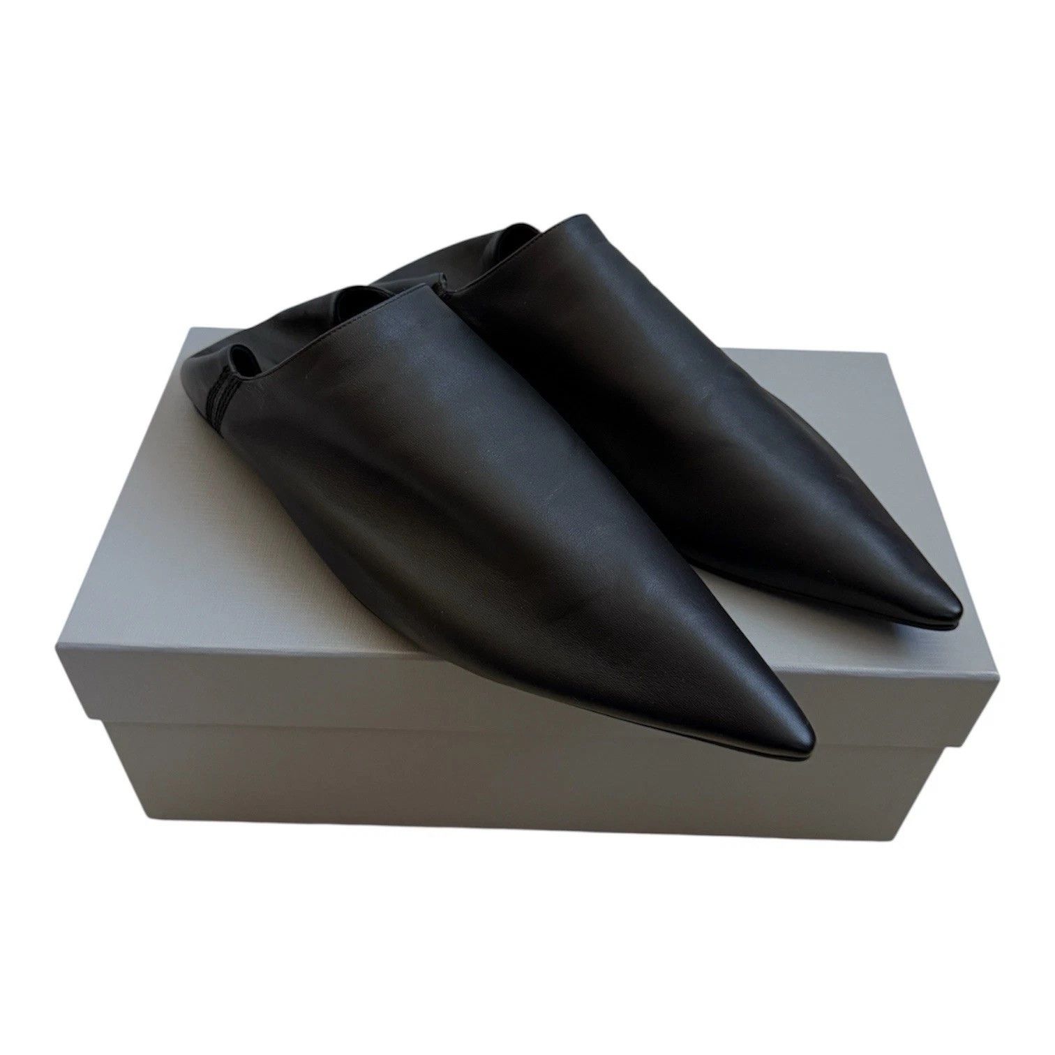 Balenciaga Balenciaga Flat Mules Lambskin Leather Demna Gvasalia Italy Size US 10 / EU 43 - 1 Thumbnail