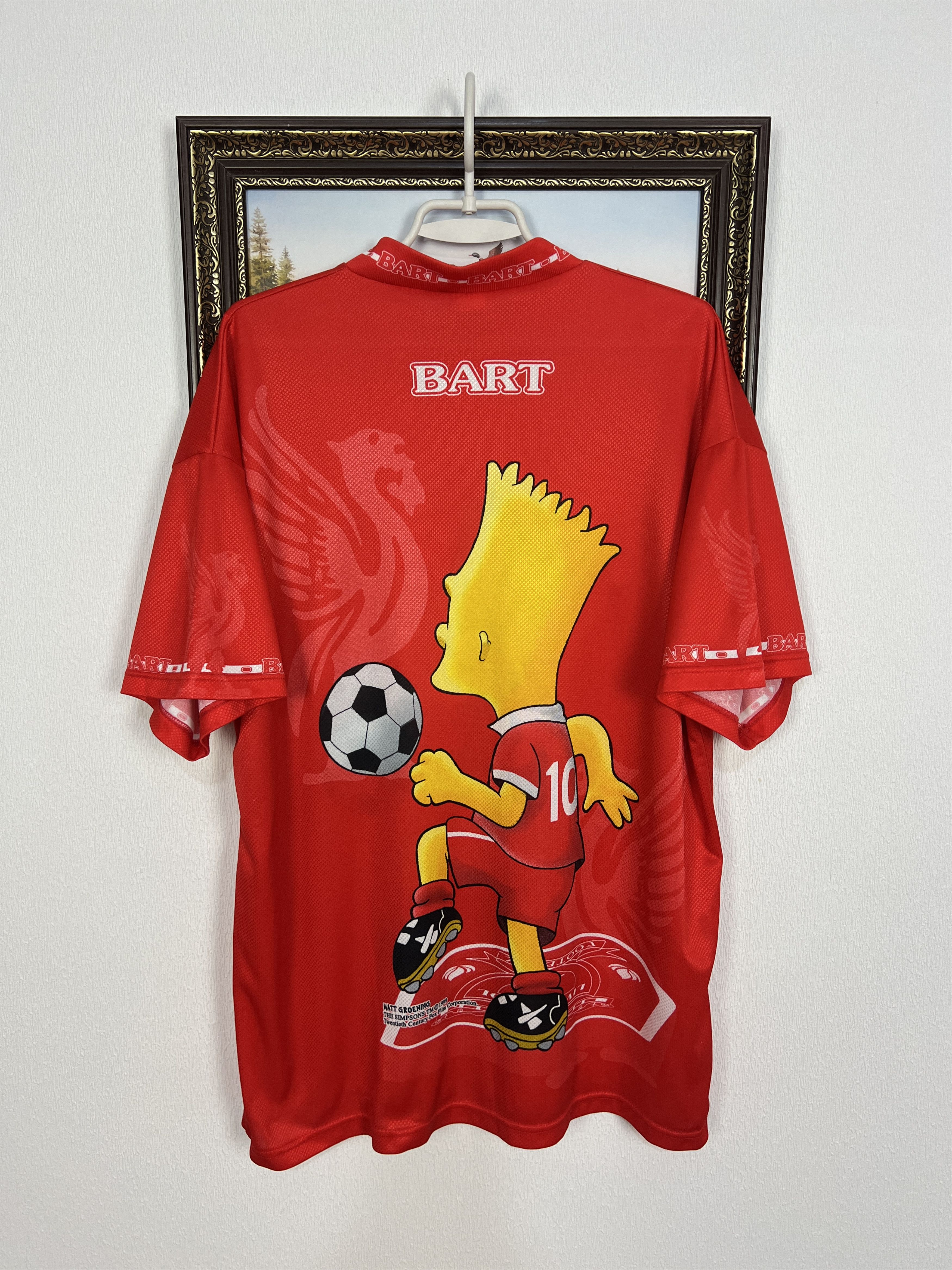 Vintage Bart Simpson Liverpool Shirt Football Jersey Soccer YNWA Size US XL / EU 56 / 4 - 12 Thumbnail