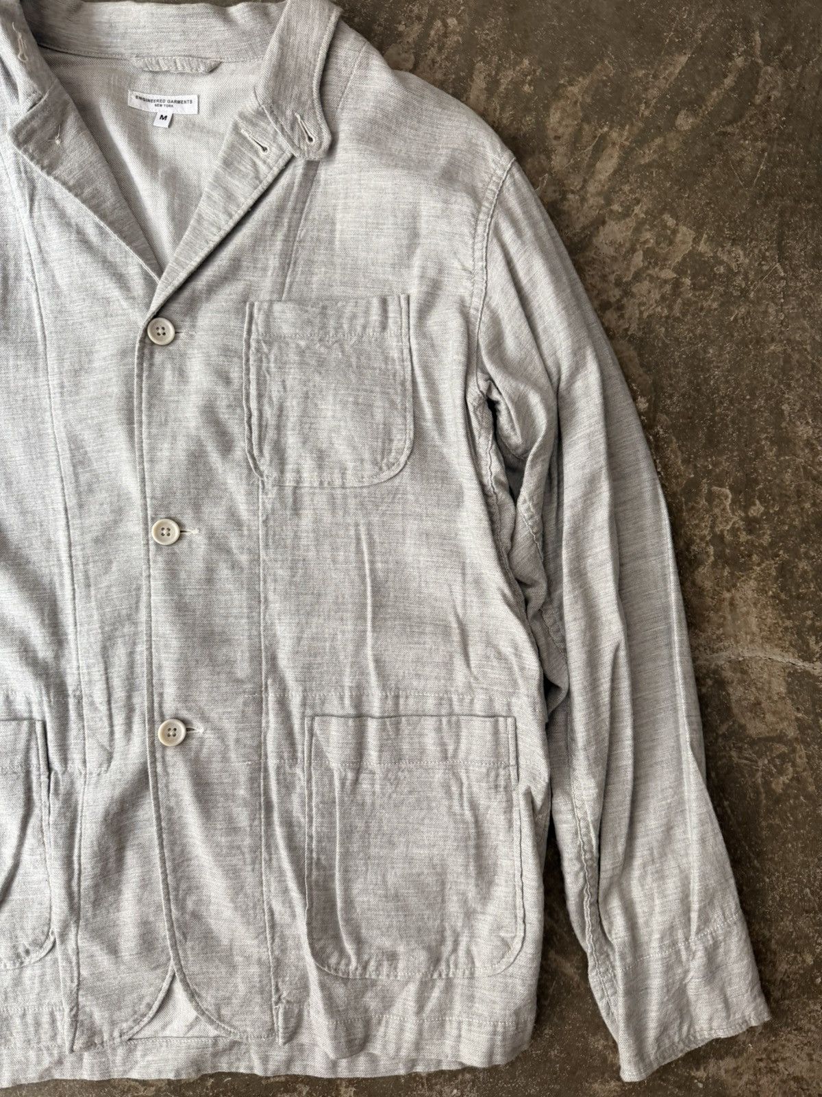 Engineered Garments Engineered Garments Grey Shirt Jacket Needles Auralee Beams Size US M / EU 48-50 / 2 - 4 Thumbnail
