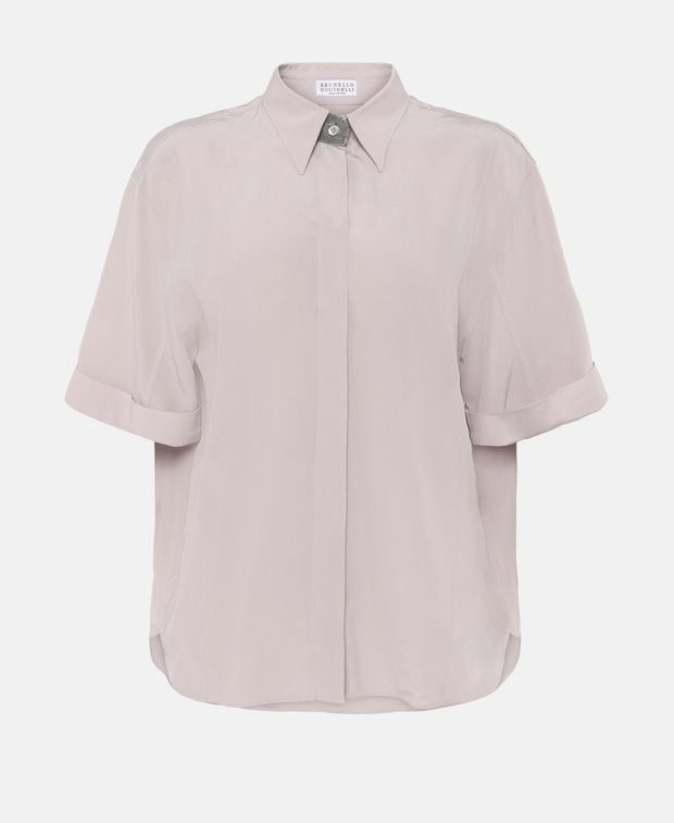 Brunello Cucinelli Silk blouse Size L / US 10 / IT 46 - 1 Thumbnail