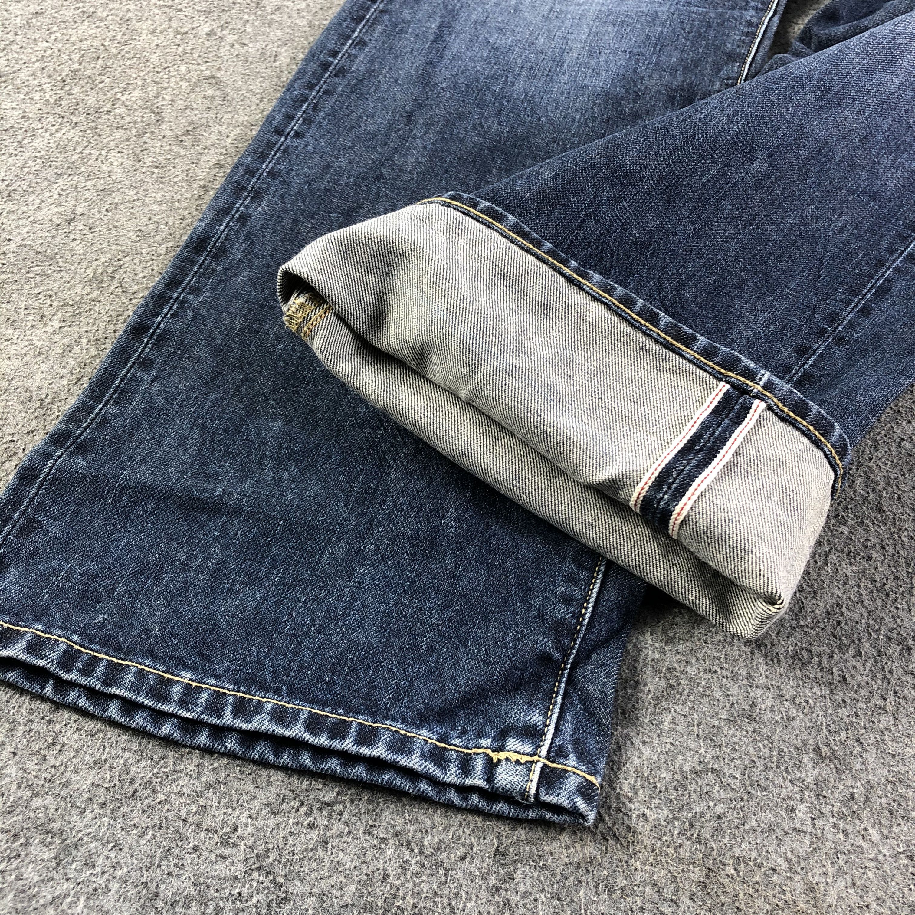 Japanese Brand Uniqlo Selvedge Jeans Blue Wash Denim -J2808 Size US 38 / EU 54 - 5 Thumbnail