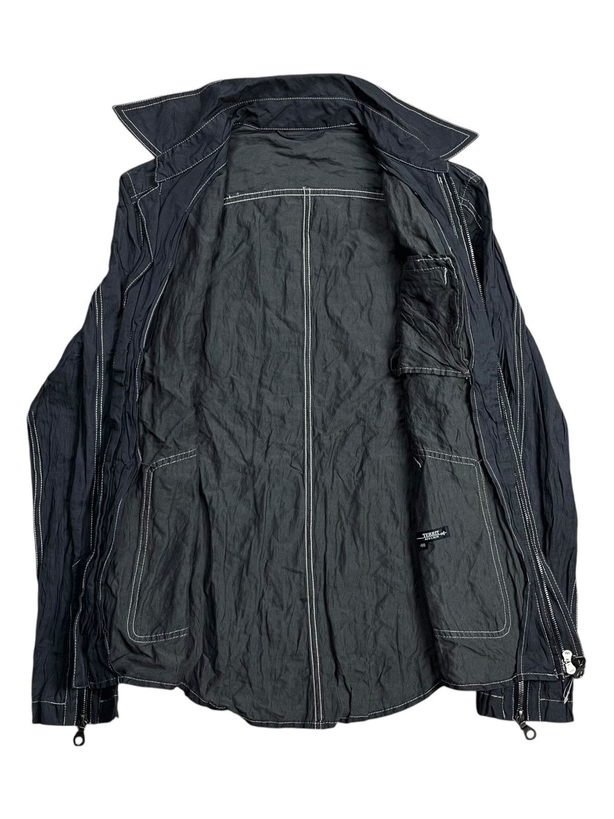 JACKROSE 2000s Territ Atelier - Vkei Riri Zips Shirt Jacket Size US M / EU 48-50 / 2 - 3 Thumbnail