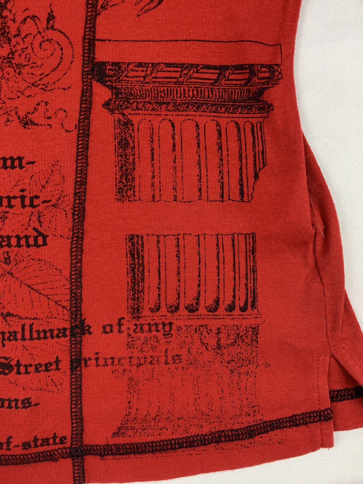 Seditionaries 2000s Gardenia Japan Red Poem Goth Graphic Contrast Tee Size M / US 6-8 / IT 42-44 - 4 Thumbnail