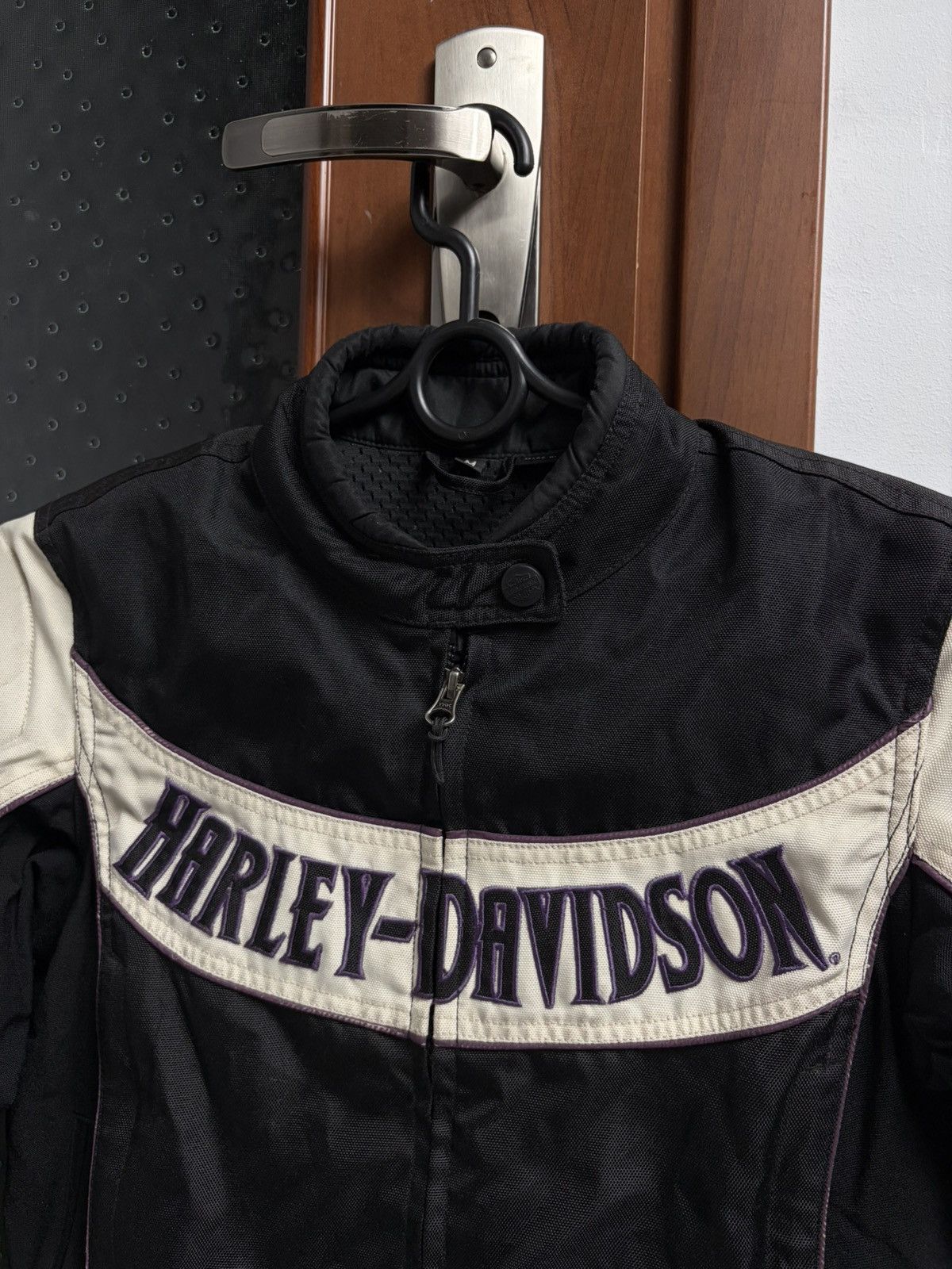Harley Davidson Vintage Harley-Davidson Moto Tribal Shield Riding Jacket Size M / US 6-8 / IT 42-44 - 4 Thumbnail