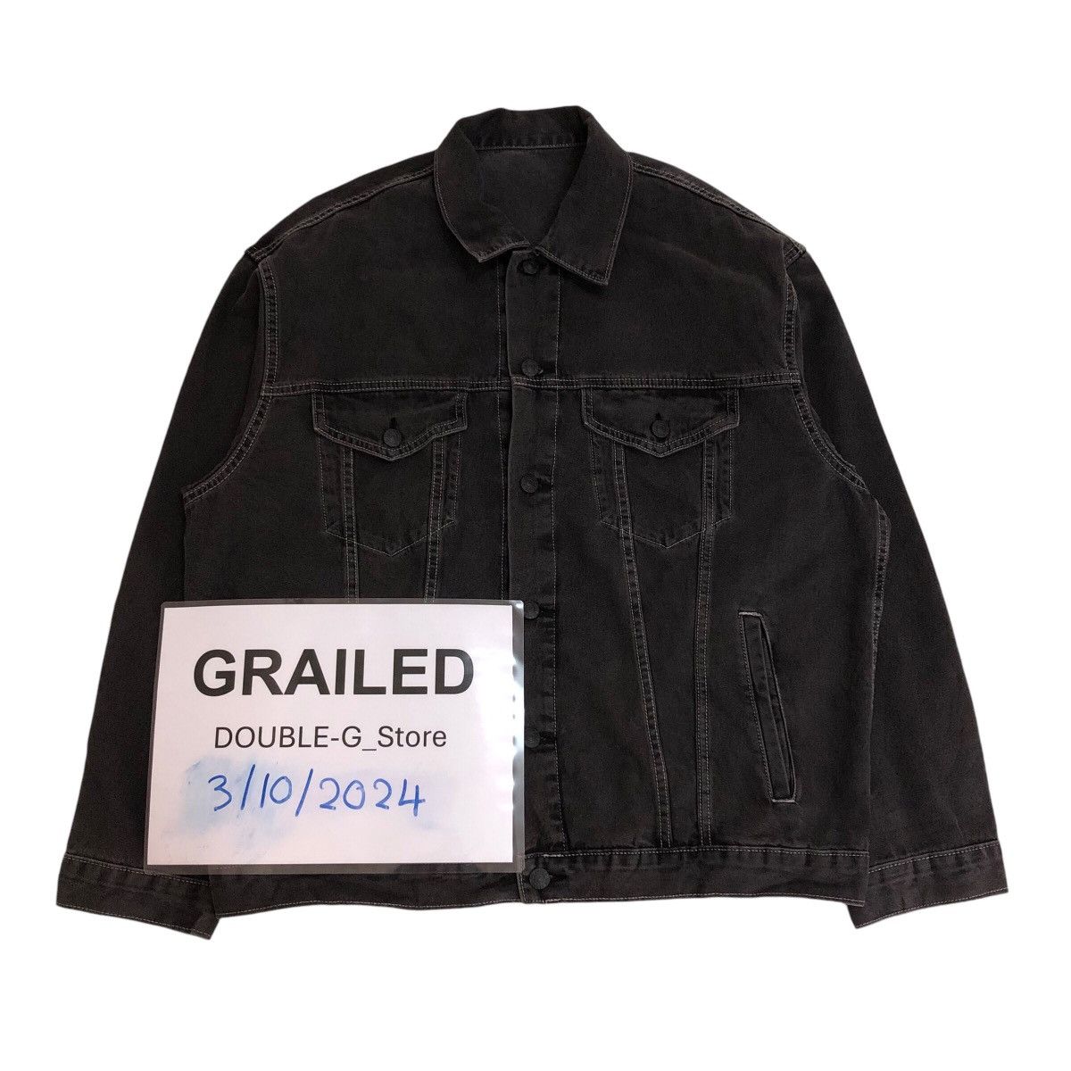 Vintage 📌Vintage Trucker Denim Jacket Biker Gu Japan Issey Miyake Size US L / EU 52-54 / 3 - 1 Thumbnail