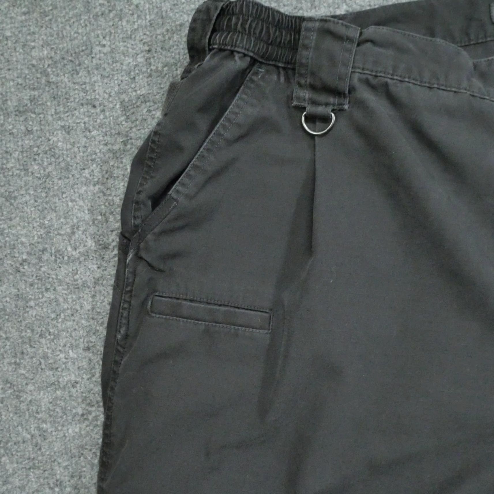 Vintage 5.11 Tactical Pants Mens 42x30 Black Workwear Ripstop Utility Double Knee Chino Pocket Army Outdoor 511 Regular Mens and Womens? Size US 42 / EU 58 - 3 Thumbnail