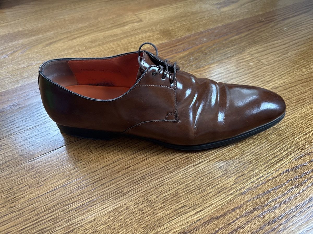 Santoni Santoni polished brown lace up Size US 13 / EU 46 - 3 Thumbnail