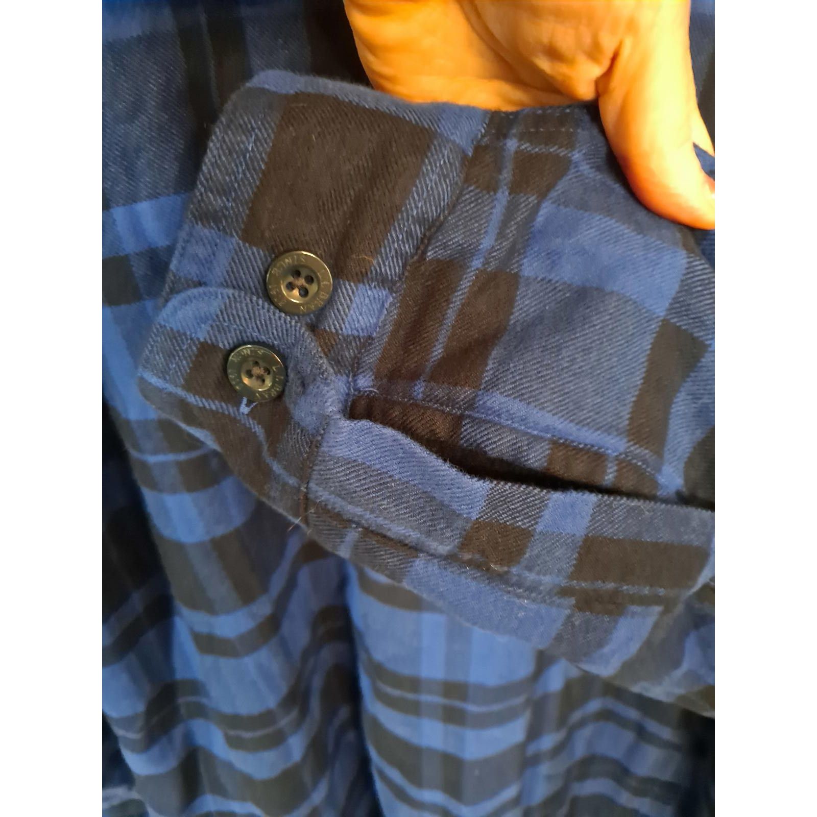L.L. Bean L.L. Bean Fleece Lined Insulated Blue/Black Flannel Size XL Size US XL / EU 56 / 4 - 5 Thumbnail