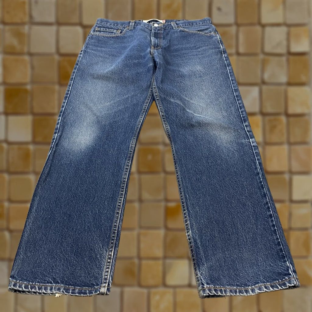 Levi's Vtg Levi'S 505 Jeans Mens 36x30 Straight Distressed Denim 90s Y2K Faded Blue - Quick Sale Size US 36 / EU 52 - 1 Thumbnail