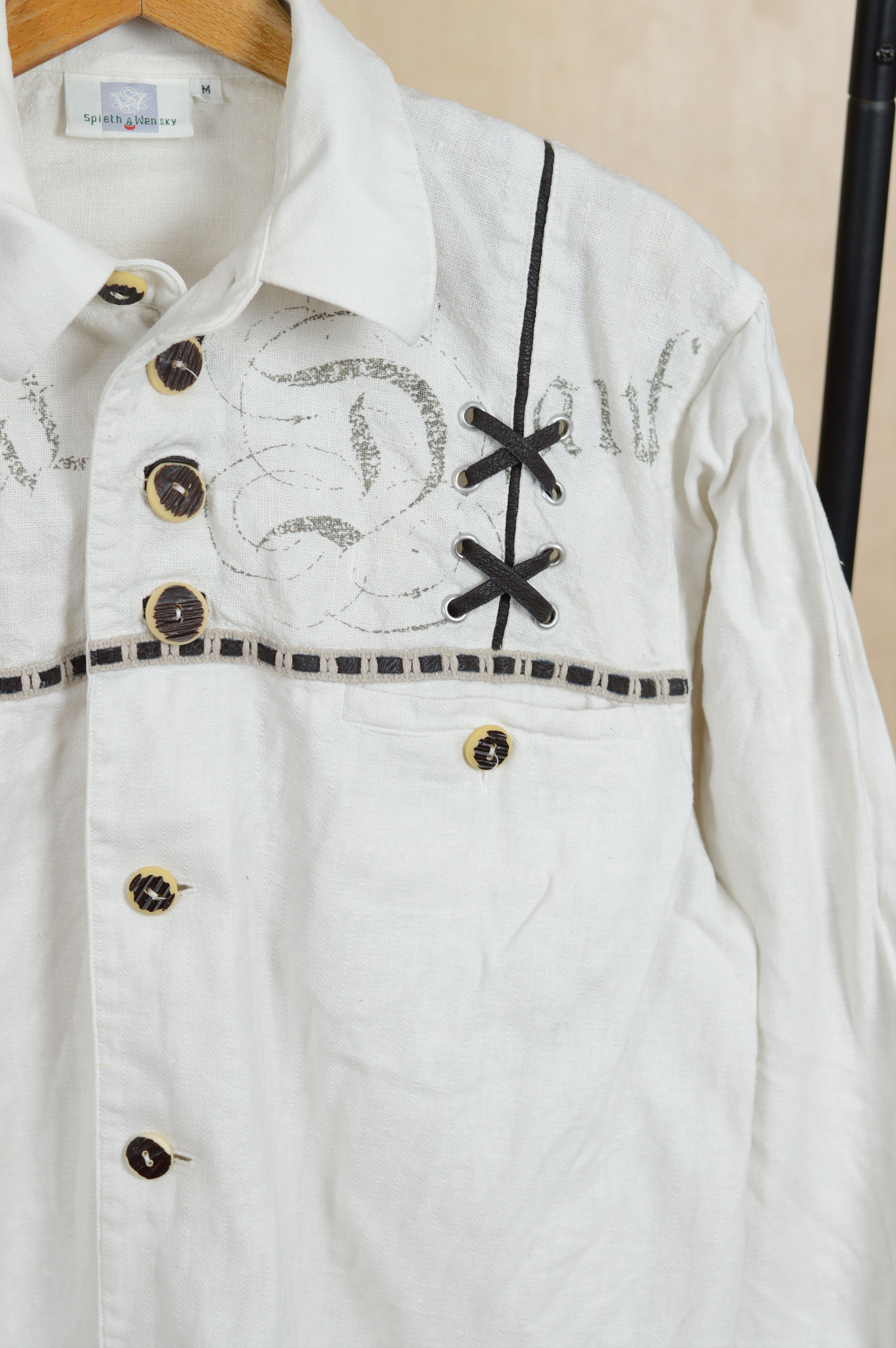 Vintage Spieth Wensky Linen Cotton Buttons Long Sleeve Shirt Size US M / EU 48-50 / 2 - 3 Thumbnail