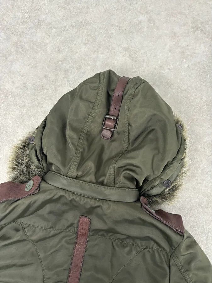 Chevignon 1990s Chevignon Military Aviator Fur Bomber Jacket Size S / US 4 / IT 40 - 7 Thumbnail