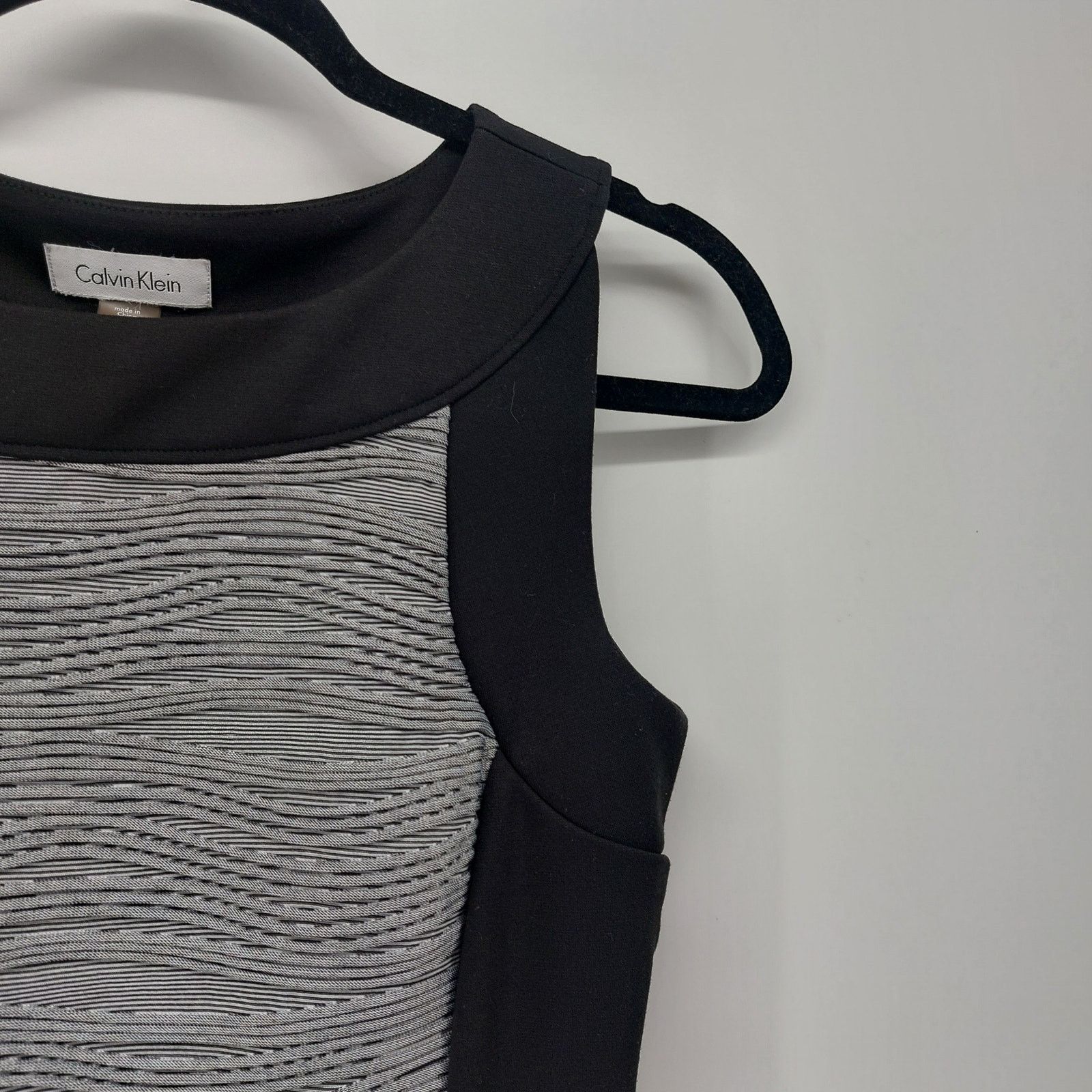 Calvin Klein Calvin Klein Women's Sheath Dress Size 4 Textured Career Size S / US 4 / IT 40 - 6 Thumbnail