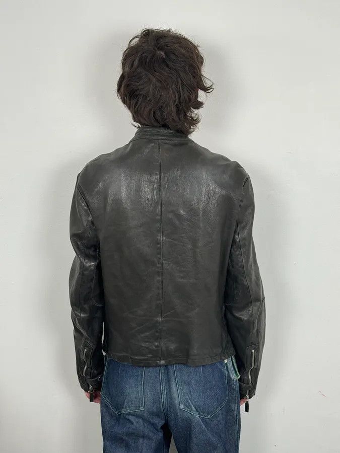 Emporio Armani SS2012 Emporio Armani Black Biker Leather Jacket Size US M / EU 48-50 / 2 - 4 Thumbnail