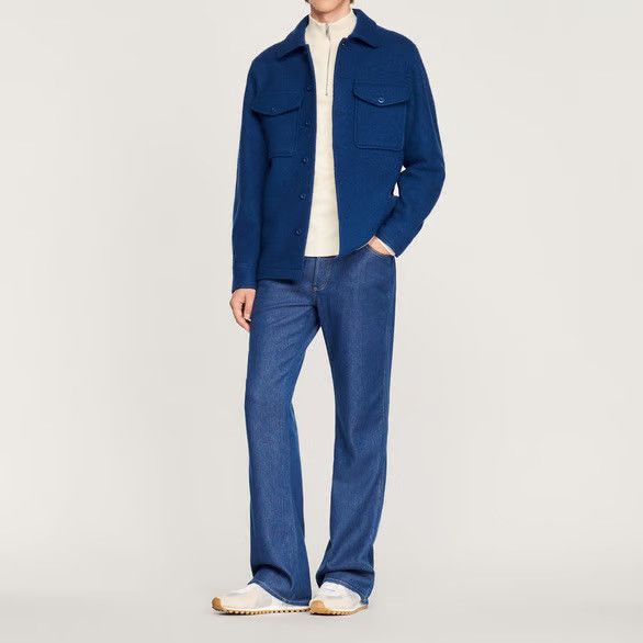 Sandro Sandro Boiled wool overshirt Jacket Large Size US L / EU 52-54 / 3 - 2 Thumbnail